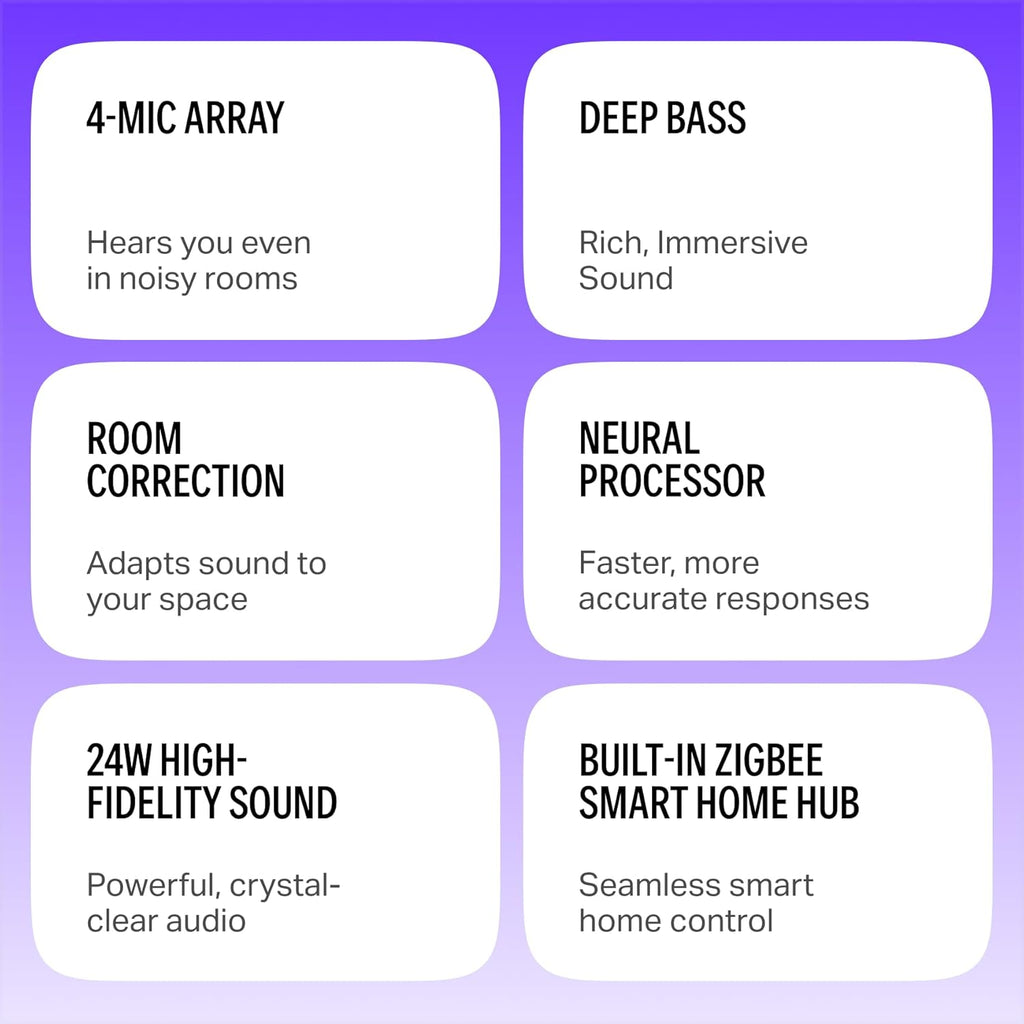 Yango Yasmina Midi | Smart AI Speaker | Premium Sound, Deep Bass & Stereo Pairing | Speaks English & Arabic | YangoPlay unlimited Movies, Series, Music, Quran | Kids Teacher & Translator | Black
