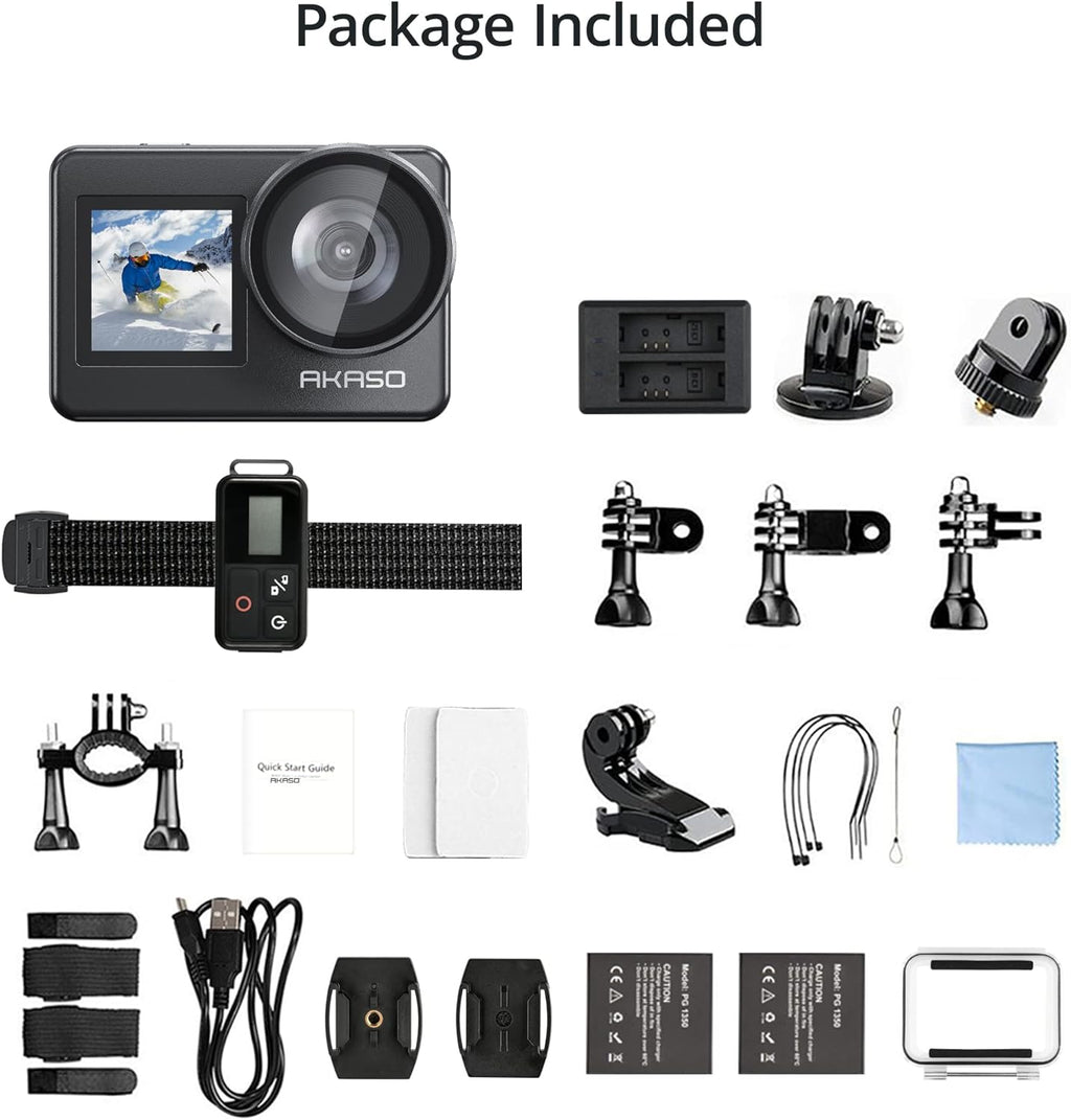 AKASO Brave 7 Action Camera with 64GB microSDXC Memory Card
