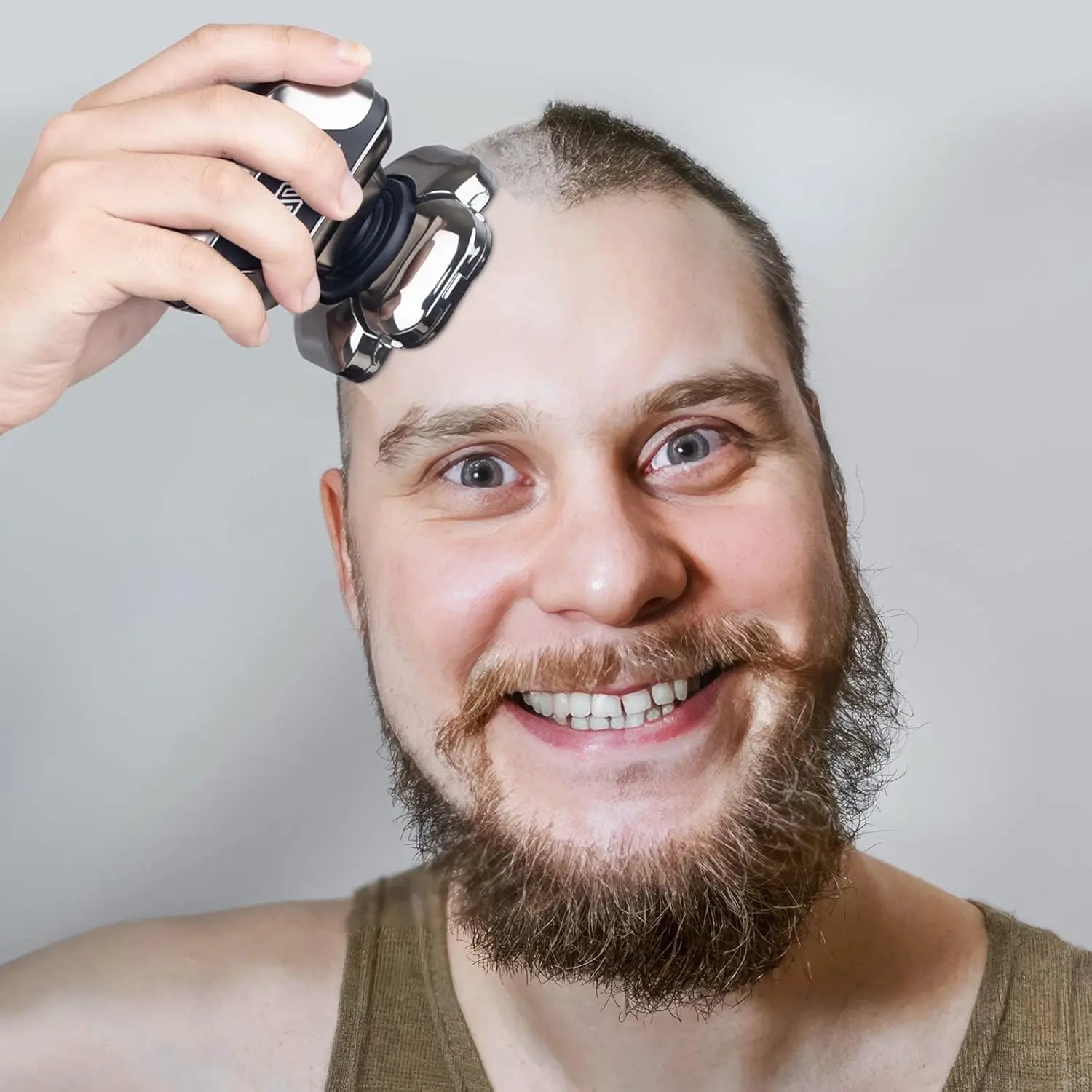 9D Head Shavers for Bald Men, Telfun High-Speed Electric Razor for Fast Shaving, LED Display Waterproof Wet/Dry Trimmer, Head Razors with Type-C Charge for Home & Travel