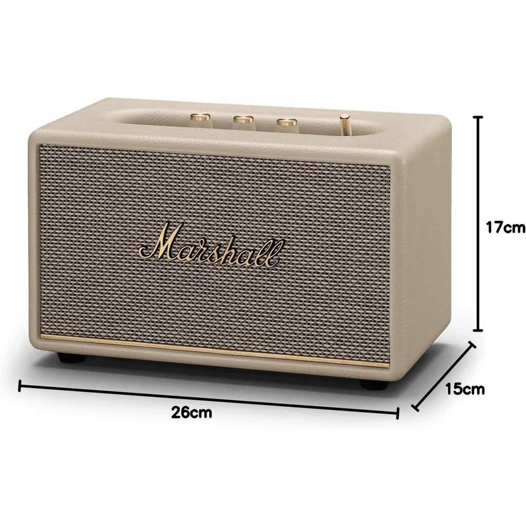 Marshall Acton III 60W Premium Home Wireless Speaker with Bluetooth 5.2 and Multiple Inputs - Enjoy signature Marshall sound | Cream