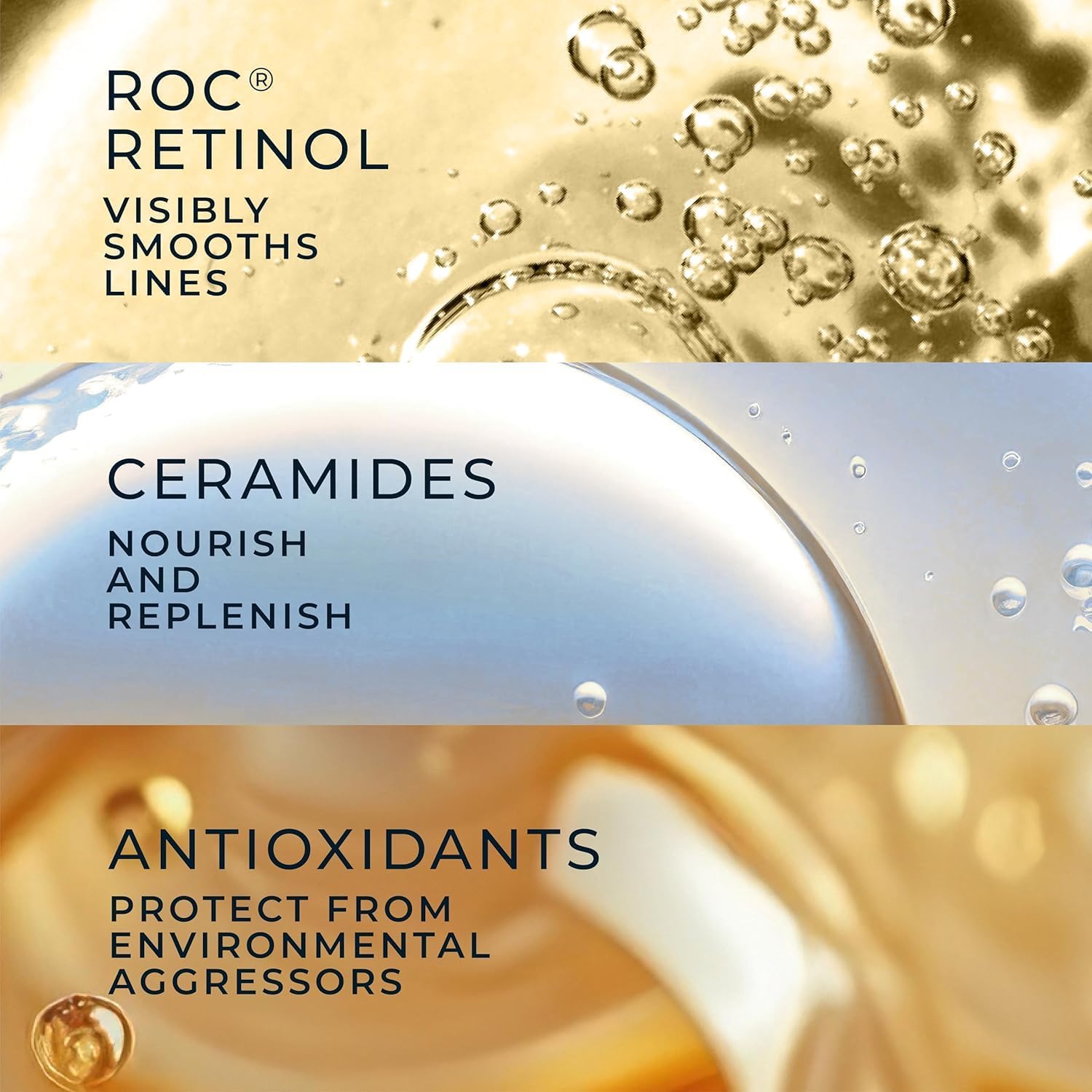 RoC - Retinol Correxion Line Smoothing Night Serum Capsules - Daily Anti-Aging Skin Care Treatment - Firming Moisturiser - 30-Piece