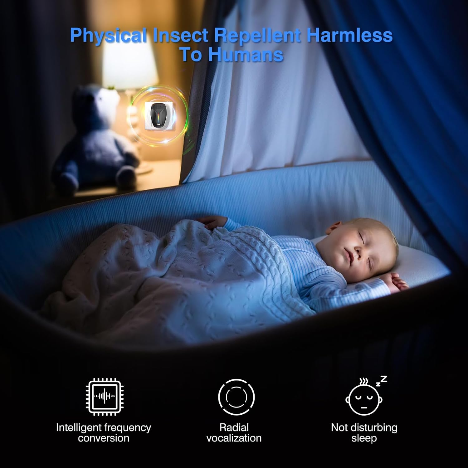 Haycone 2023 Upgraded Version Ultrasonic Pest Repeller, Indoor Ultrasonic Repellent for Cockroach, Rodent, Mouse, Insect, Mosquito, Mice, Spider, Ant, Electronic Pest Control,