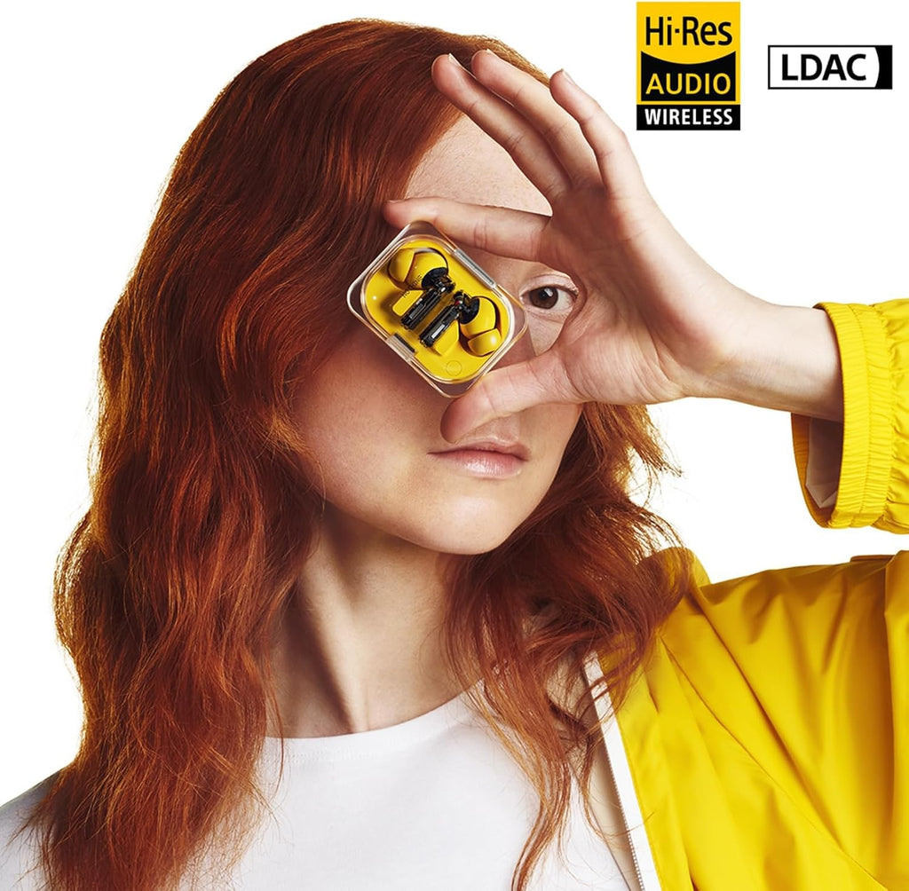 Nothing Ear (a) Wireless Earbuds, 45dB Hybrid Noise Cancelling, 42.5H Playtime, Bluetooth 5.3, Yellow