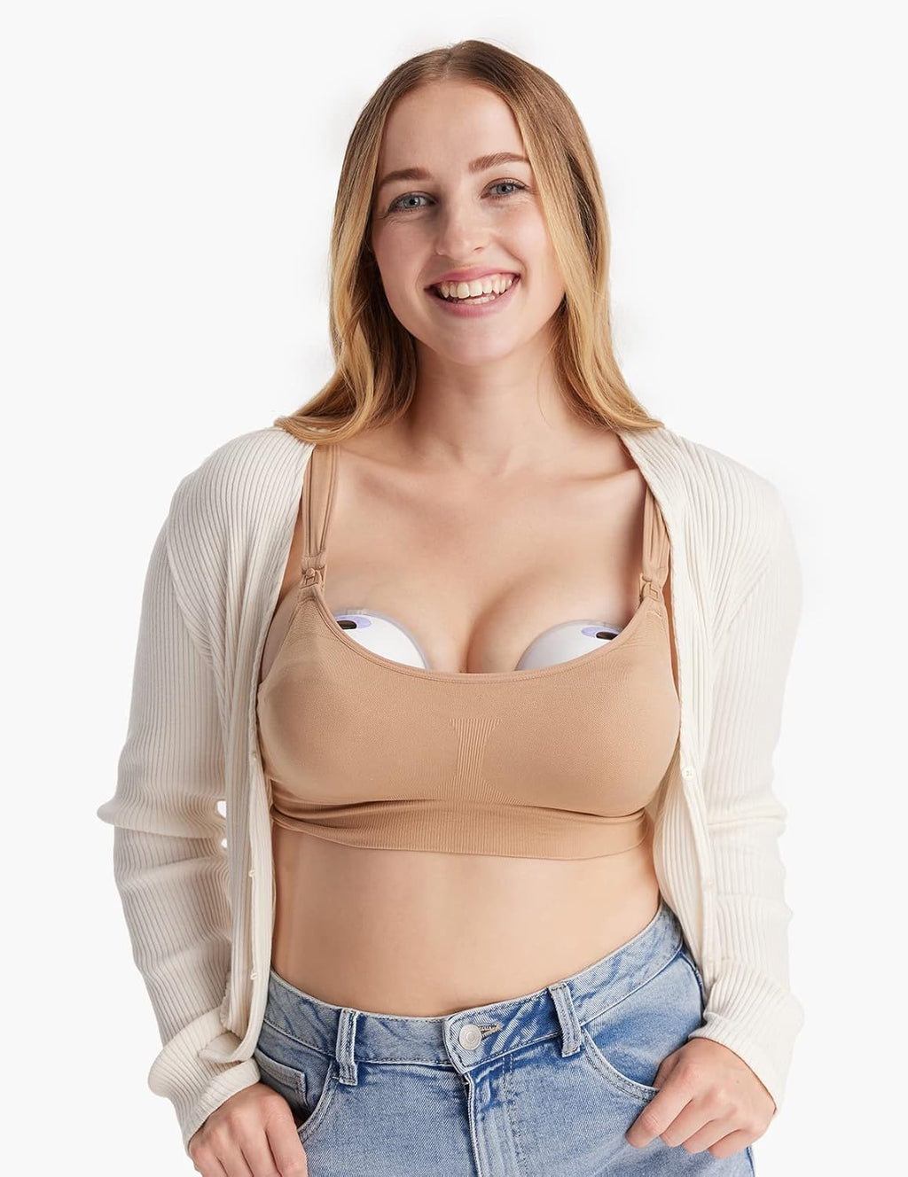 Momcozy M5 Wearable Hands Free Breast Pump for Mothers,Gift (2 Count, Purple)