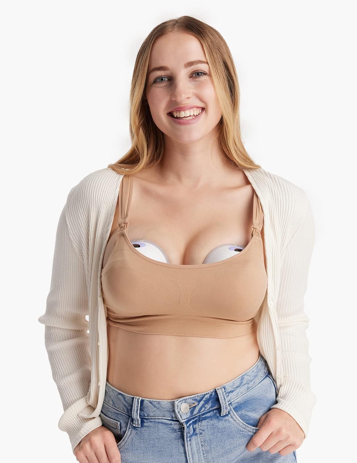 Momcozy M5 Wearable Hands Free Breast Pump for Mothers,Gift (2 Count, Purple)