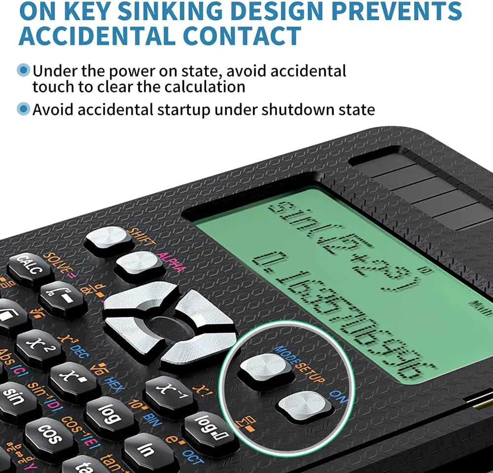 Exrp Scientific Calculator, Professional Scientific Calculators with Erasable LCD Writing Tablet, Solar and Battery Dual Power,Desktop Calculator with Notepad for Office, School