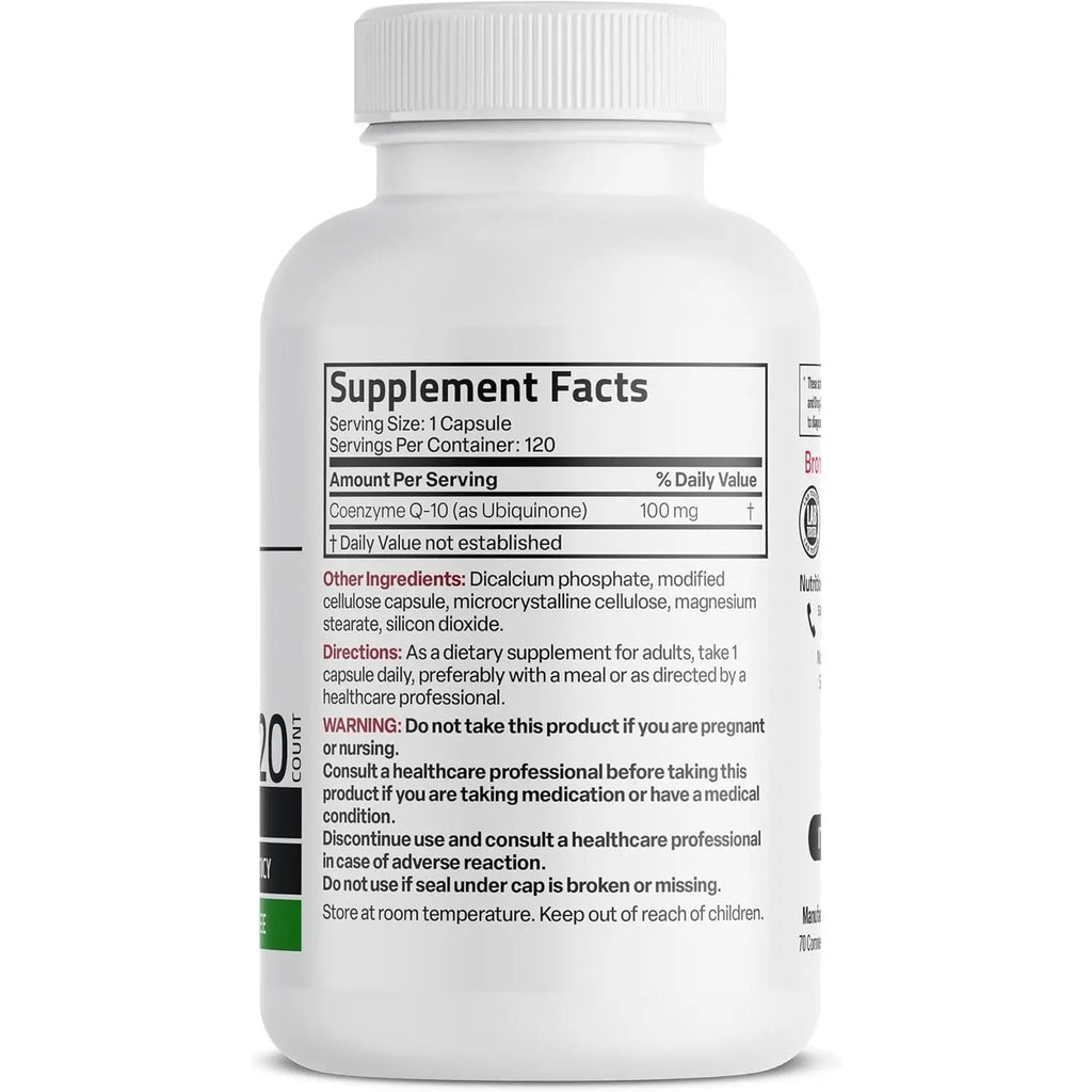 Bronson CoQ10 100 MG High Potency Cellular Energy Production, 120 Vegetarian Capsules