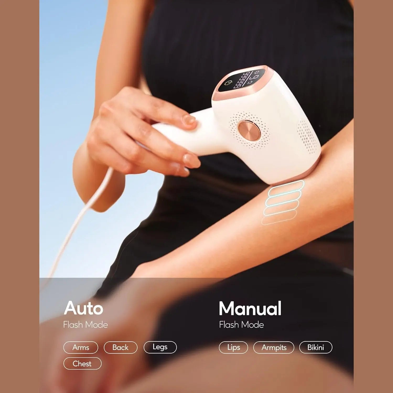 IPL Hair Remval Device with Ice Cooling Function,999999 Flashes 9 Level Painless Long Lasting Hair Remover System for Facial,Bikini,Body