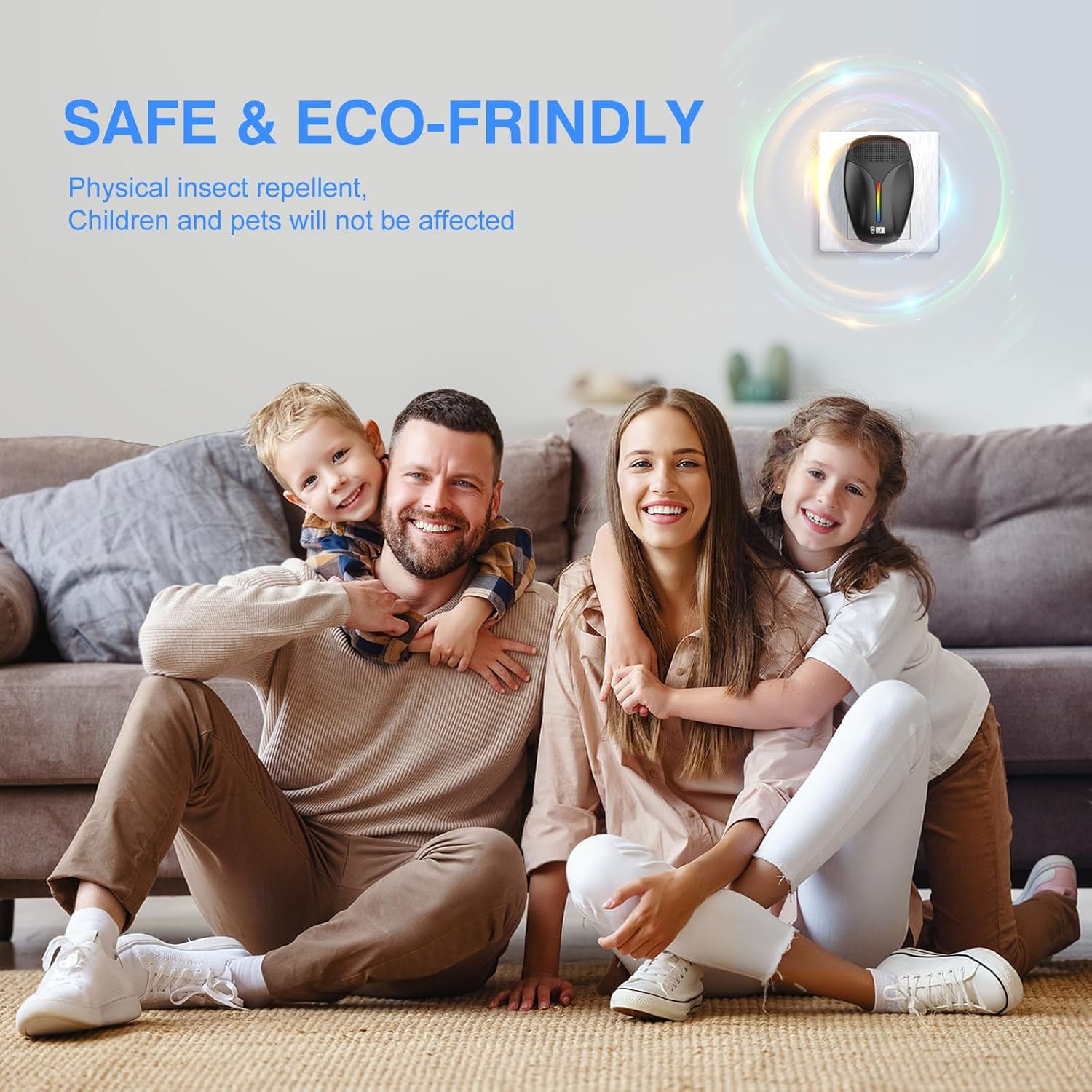 Haycone 2023 Upgraded Version Ultrasonic Pest Repeller, Indoor Ultrasonic Repellent for Cockroach, Rodent, Mouse, Insect, Mosquito, Mice, Spider, Ant, Electronic Pest Control,