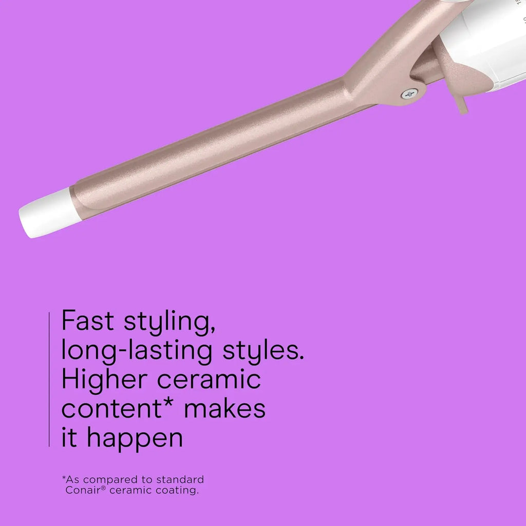 Conair 1/2 inch ceramic double curling iron
