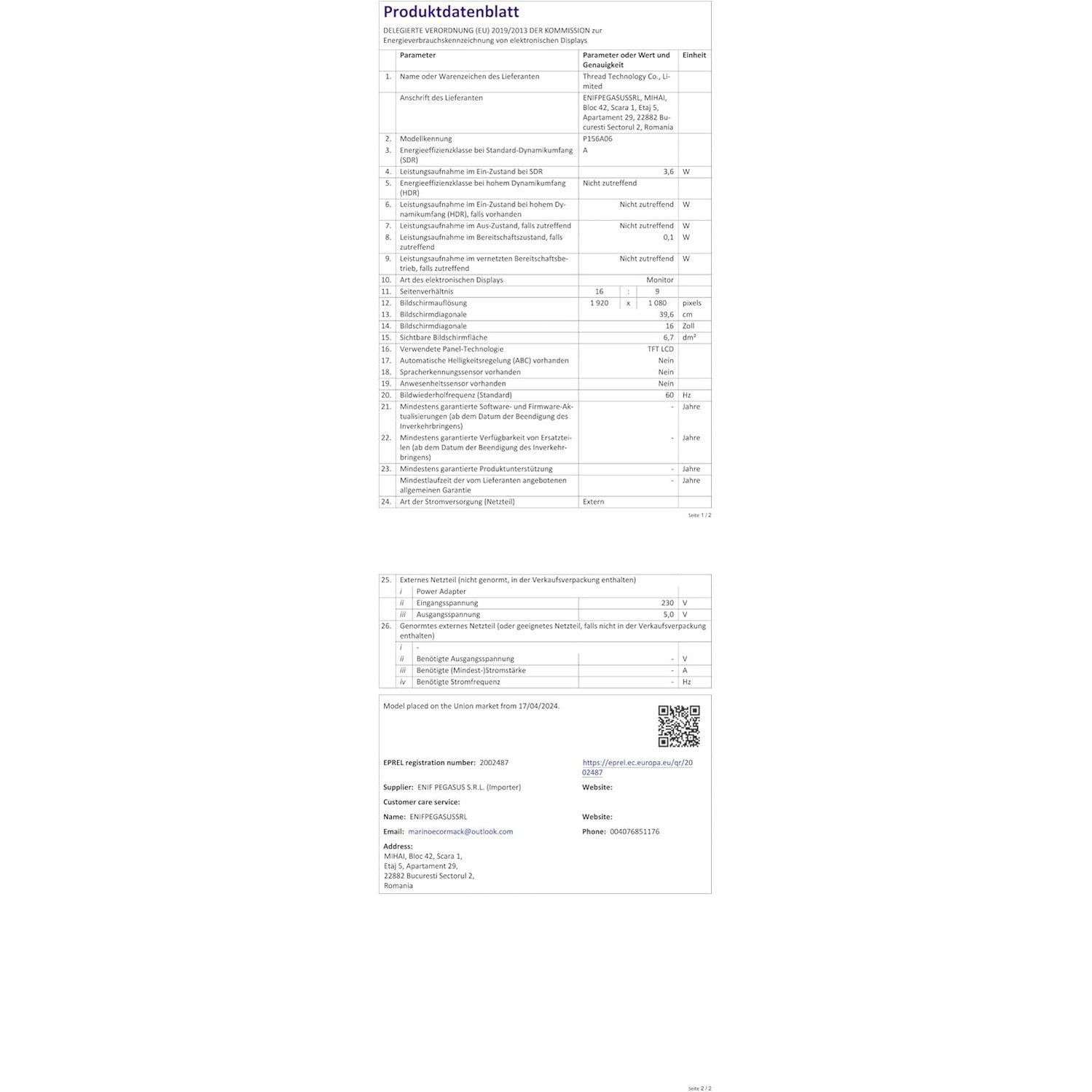 HONGO Portable Monitor 15.6 Inch 1080P FHD Portable Monitor IPS Mobile Monitors with Two Speakers, Eye Care Extension Screen for Laptop/PC/Mac/PS5/4/X-bo, USB C Type C with Protective Case