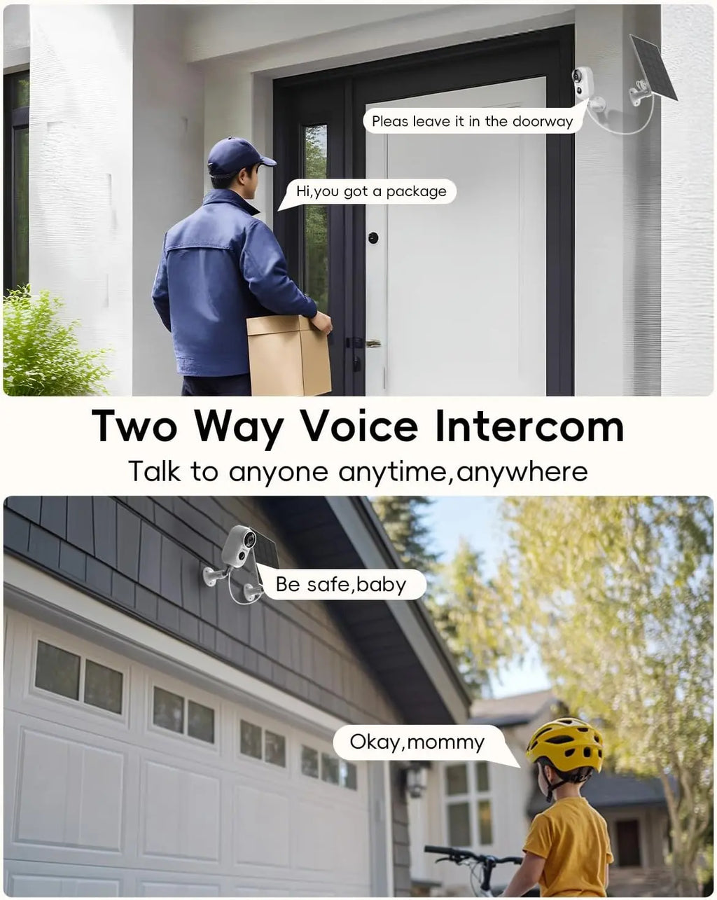ZUMIMALL Solar Security Cameras Wireless Outdoor, 2K Outdoor Camera Wireless Solar Powered, 2.4G WiFi Battery Camera, 3MP Color Night Vision, Magnetic Mount,Siren,PIR/AI Analyse, IP66, Cloud, Alexa