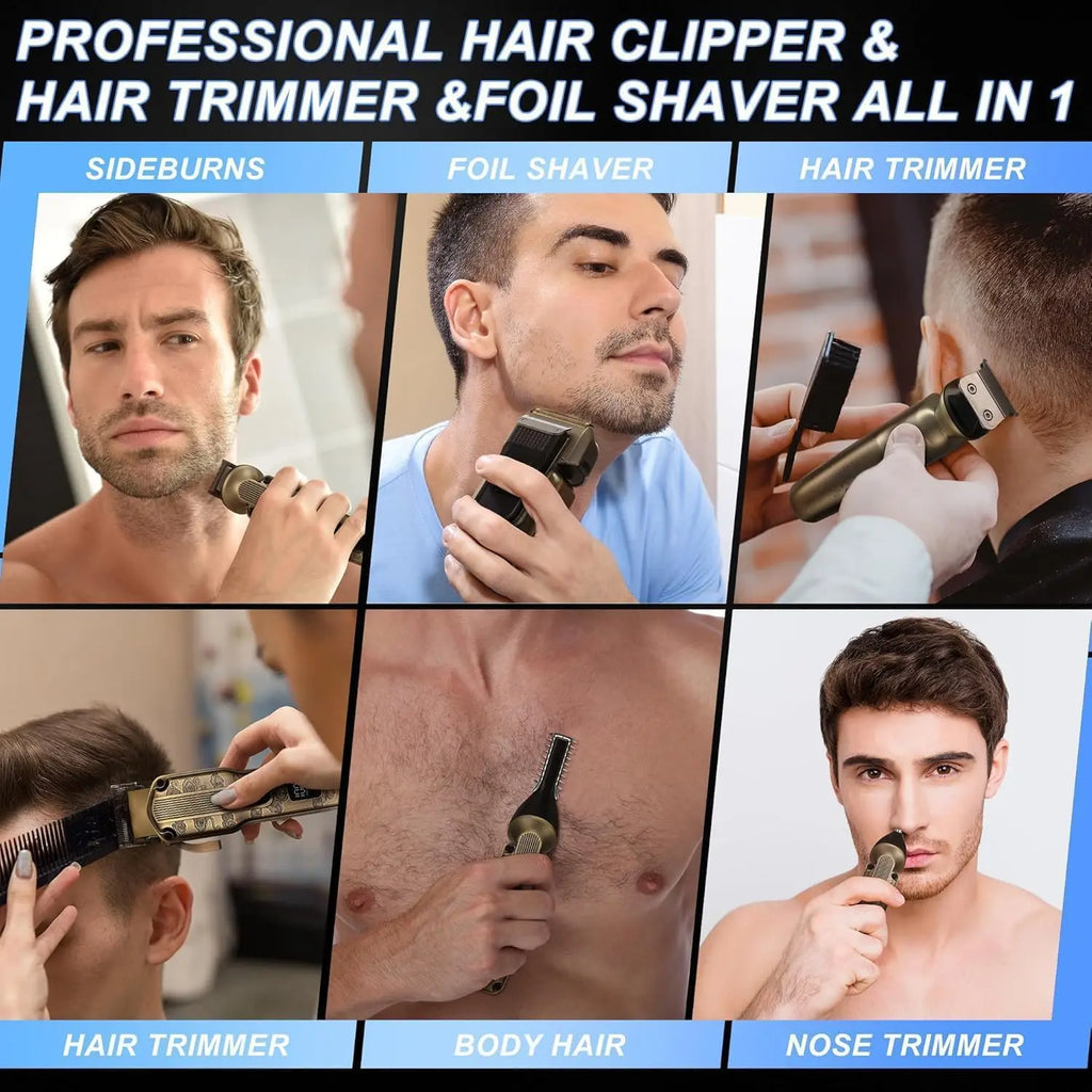 Scttomon multi-use grooming kit for sideburns, body, nose, and face hair