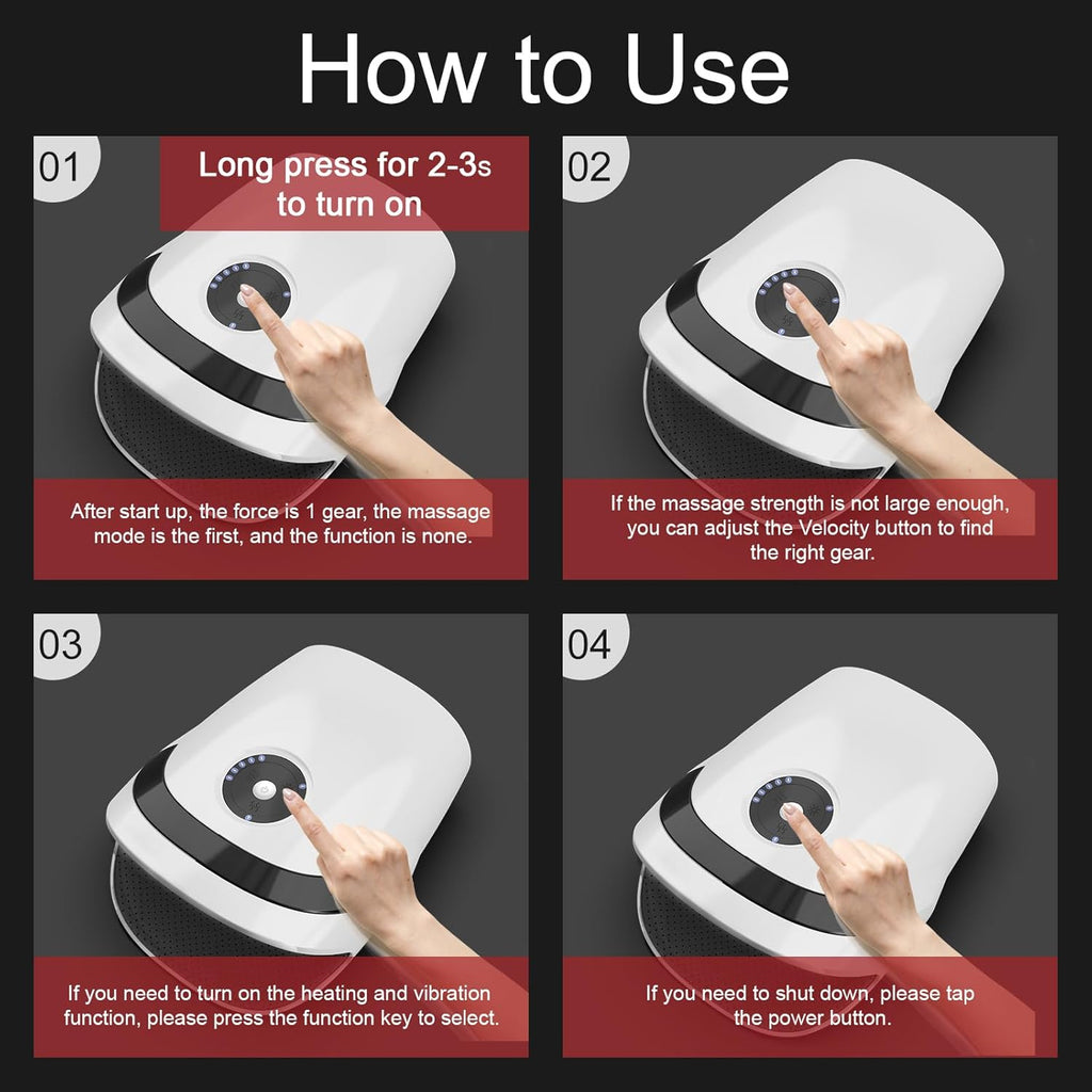 Christmas for Men Women - Hand Massager with Compression & Heating,Personalised Gifts for Women,Grandma Gifts for Women Men Mom