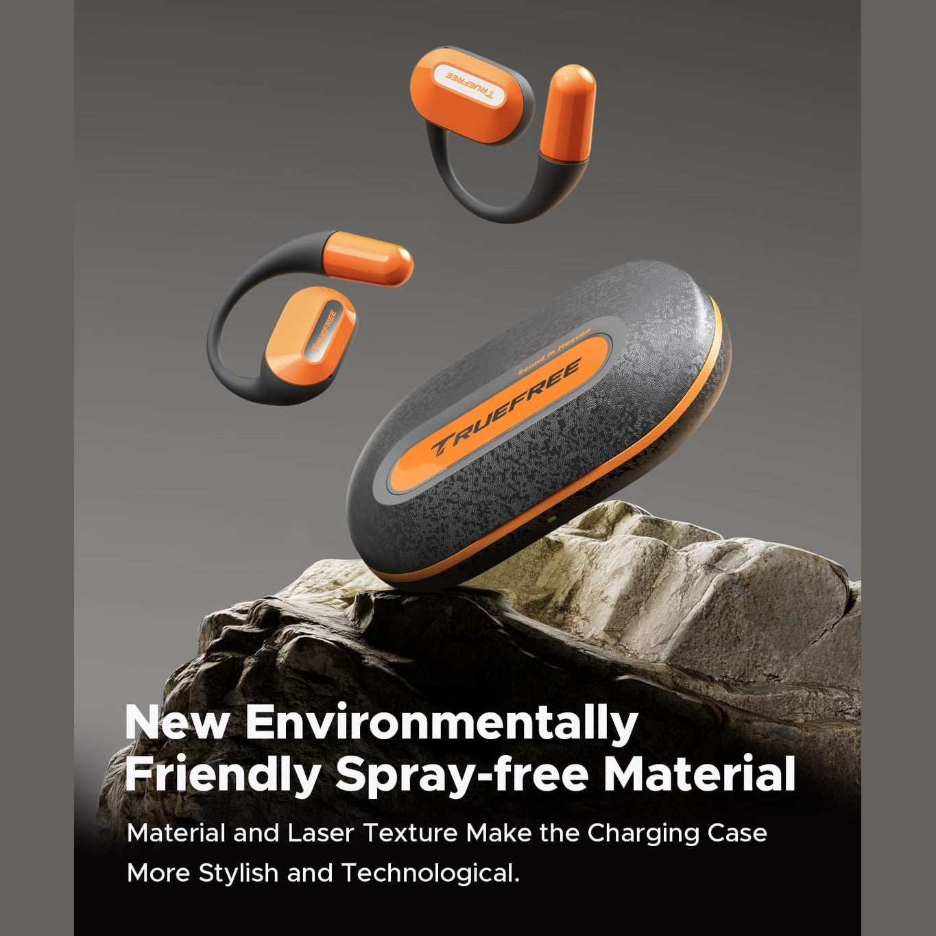 truefree O2 Open Ear Headphones with Directional Acoustics, Ultra-Light Weight, IPX5 Waterproof, 22H Playtime, Multipoint Connection, App Control, Bluetooth 5.3 Wireless Earbuds for Workouts