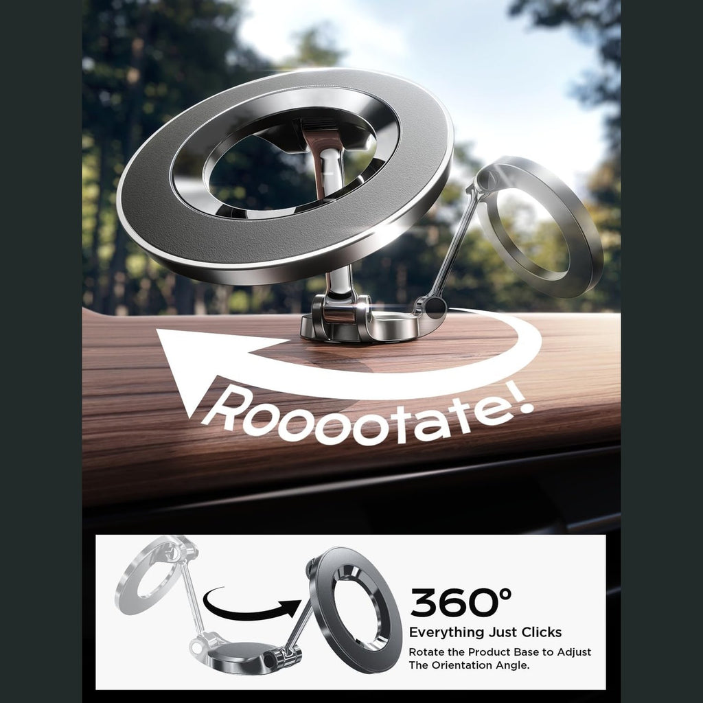 LISEN Ultra Magnetic Car Phone Holder, for MagSafe Car Mount, Car Accessories Gifts for Men, MagSafe Car Stocking Stuffers Magnet Holder Women, Fit for iPhone 16, 15, 14, 13, Series and MagSafe Case