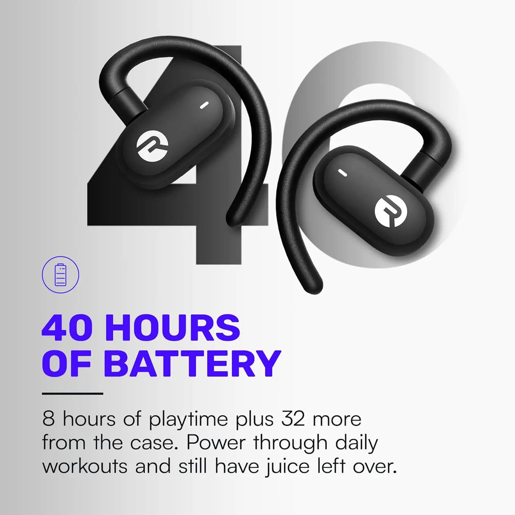 Raycon Open Earbuds – True Wireless Open Ear Bluetooth Headphones, Hook Design, IPX5 Water Resistant, 40 Hours of Battery Life (Mint)