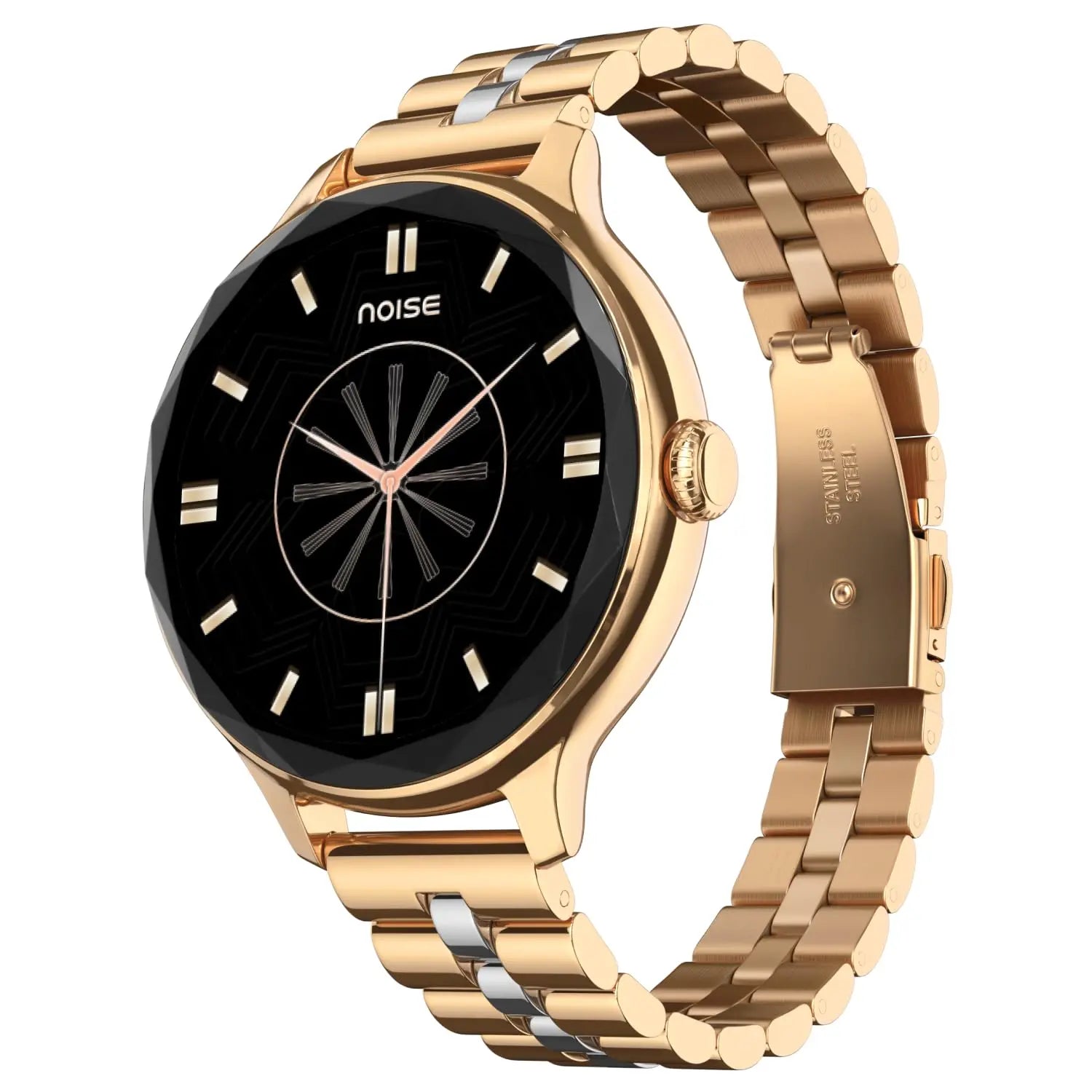 Noise Diva Smartwach for Women with AI Voice Assistant, 100+ Watchfaces, Sleep Tracker, Female Cycle Tracking, BT Calling, AMOLED Display, Water & Dust Resistant, 1 Year Warranty (Black link)