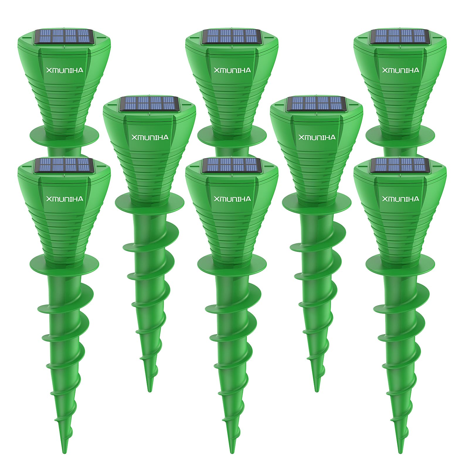 Solar Powered Mole Repellent, 4 Pack Ultrasonic Vole Repeller Outdoor, IP65 Waterproof Snake Deterrent, Gopher Remover Devices, Skunk, Groundhog Repellent for Yard, Garden, Lawn