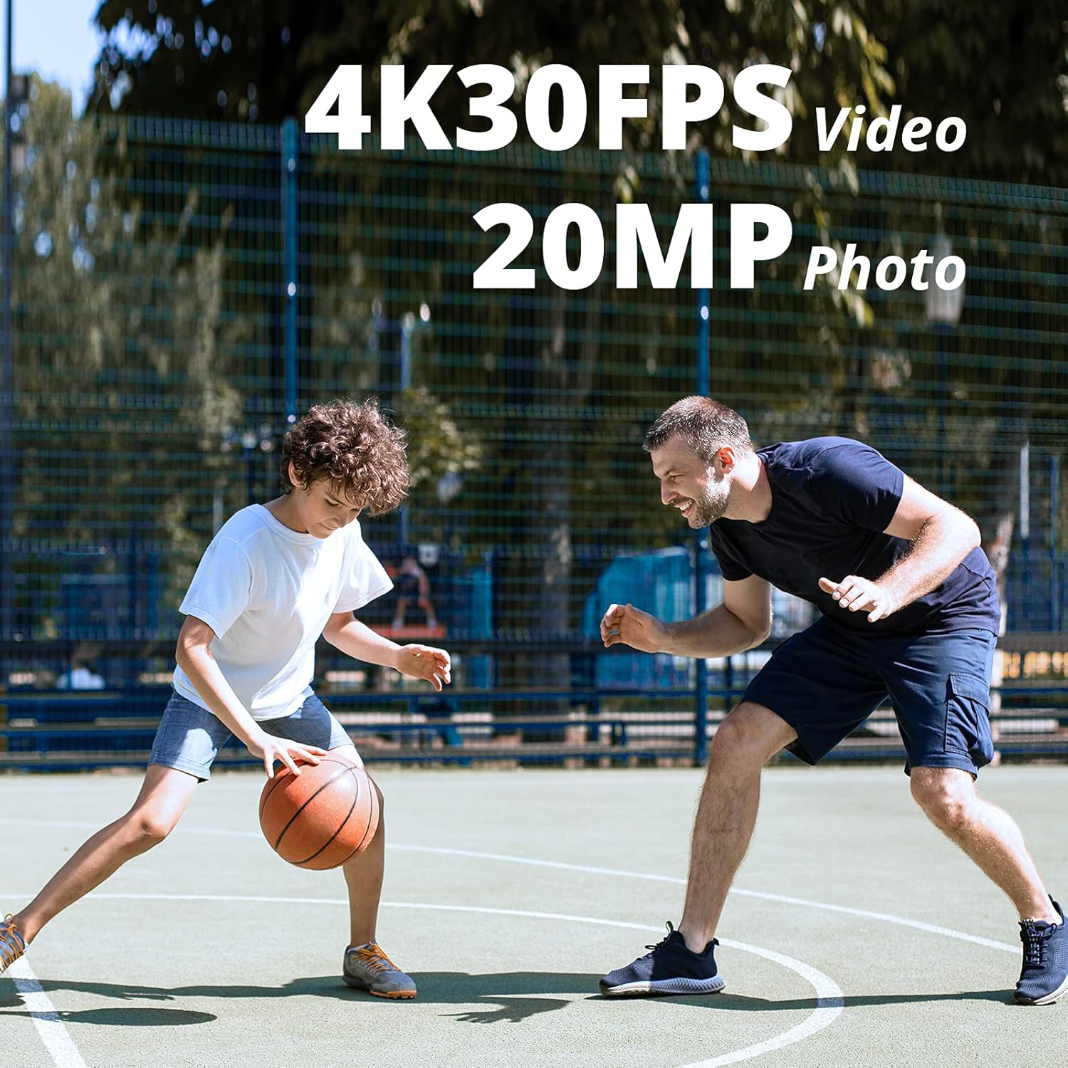 AKASO Brave 4 Pro Action Cam 4K30FPS 20MP with 128GB U3 Memory Card 40M Underwater Camera Ultra HD Touchscreen 170° Wide Angle Ice Stabilisation 5X Zoom, 2.4G Remote Control and 2 Batteries 1350mAh