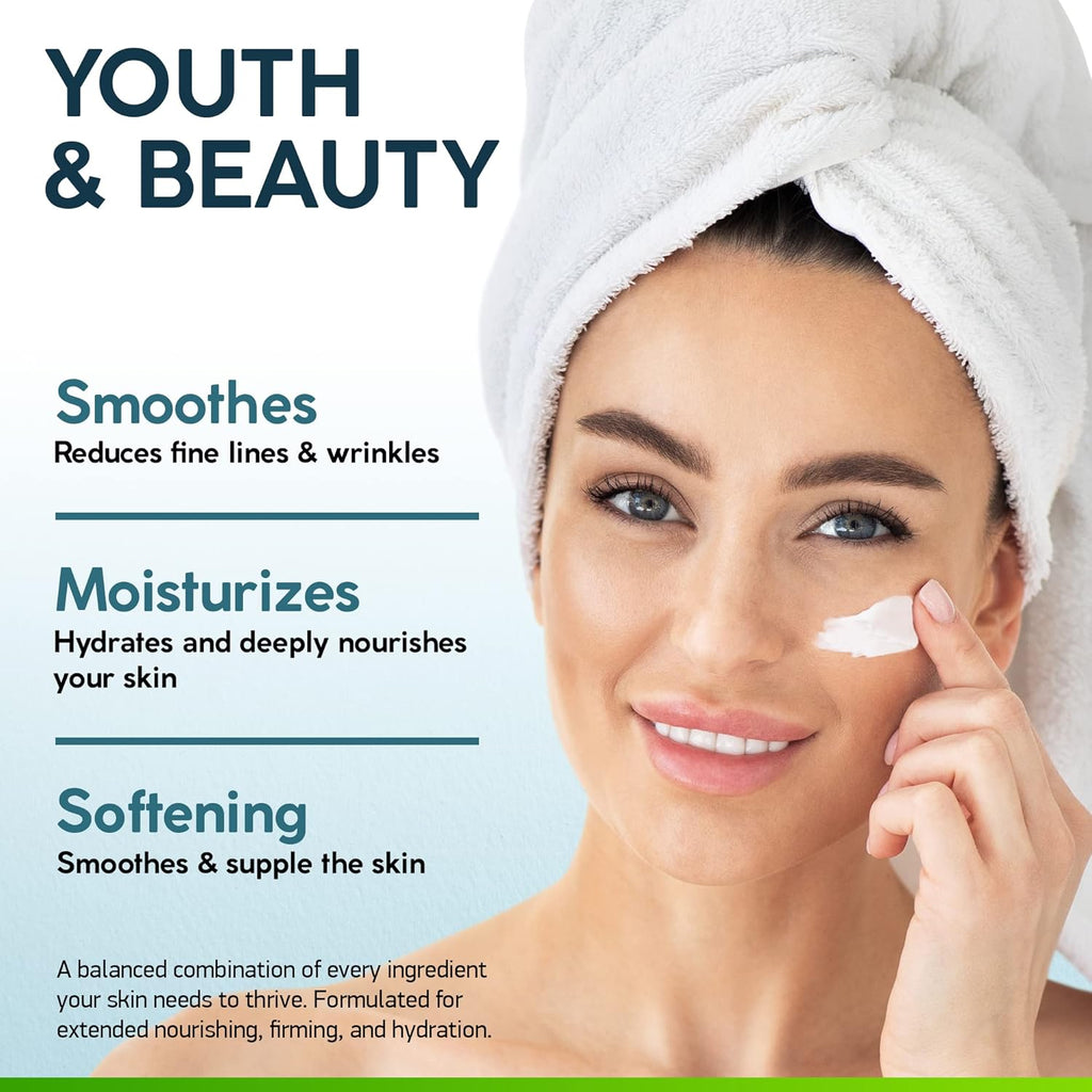 NUVADERMIS Retinol Face Moisturizer - Collagen & Retinol Cream, 1.7 fl oz - Hydrating Firming Anti-Aging Face Lotion - Night Cream for Sensitive Skin - Resveratrol & Hyaluronic Acid Daily Moisturizer