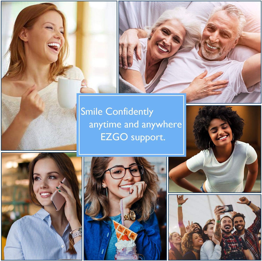 EZGO Teeth Whitening Gel Syringe, 22% Carbamide Peroxide, (10) 5ml Syringes, No Sensitivity