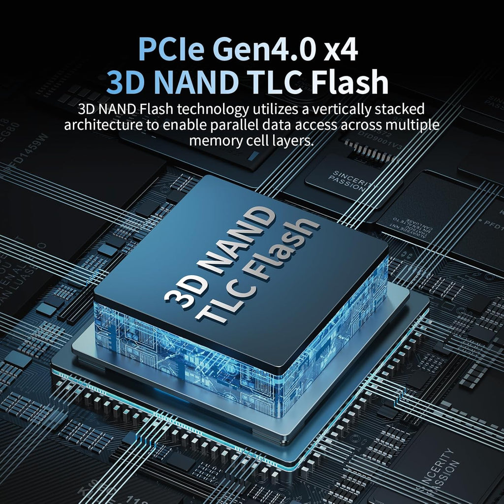 Ediloca 4TB SSD NVMe M.2 2280 PCIe Gen4 x4 Internal Solid State Drive - Up to 7300MB/s, 4TB SSD PS5 Dynamic SLC Cache, PS5 Compatible for Gaming PC Laptop(EN870)