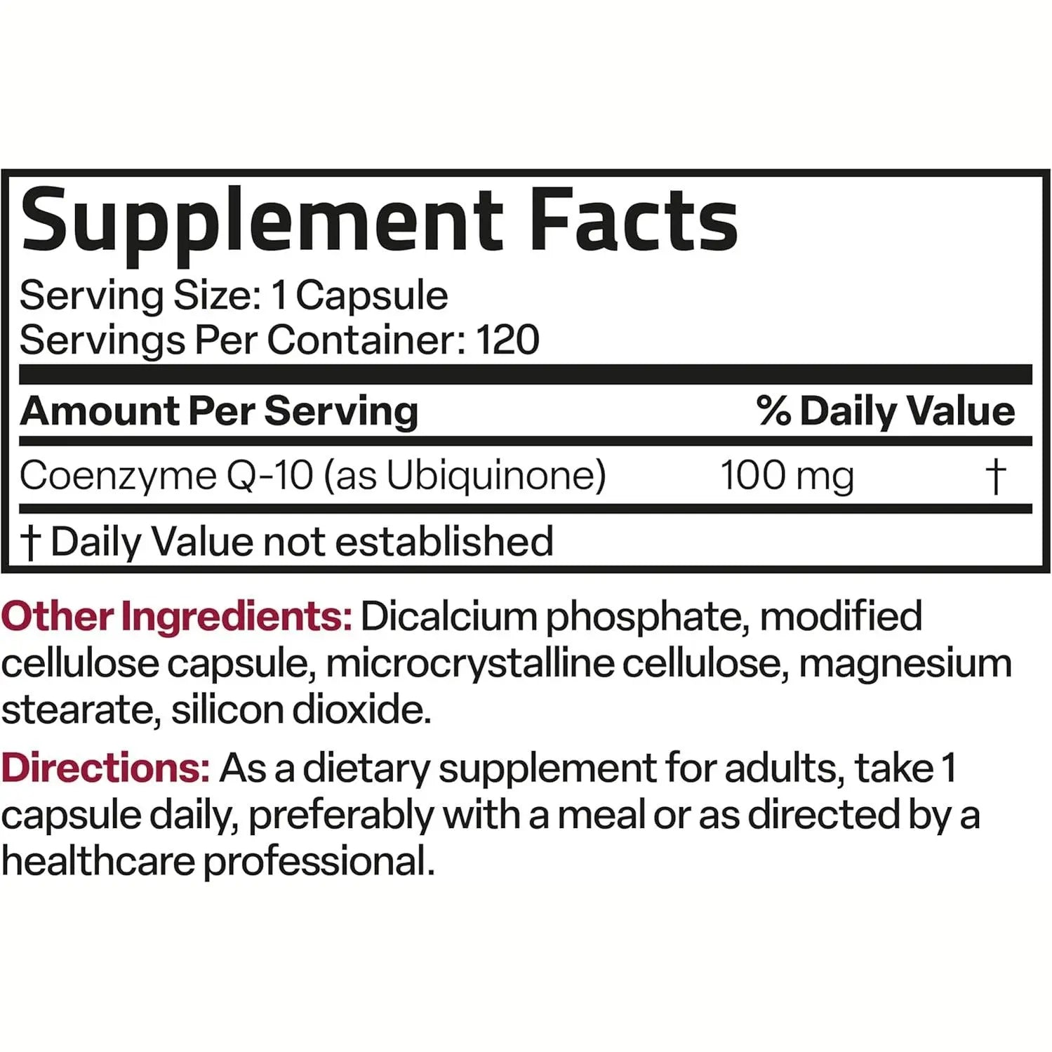 Bronson CoQ10 100 MG High Potency Cellular Energy Production, 120 Vegetarian Capsules
