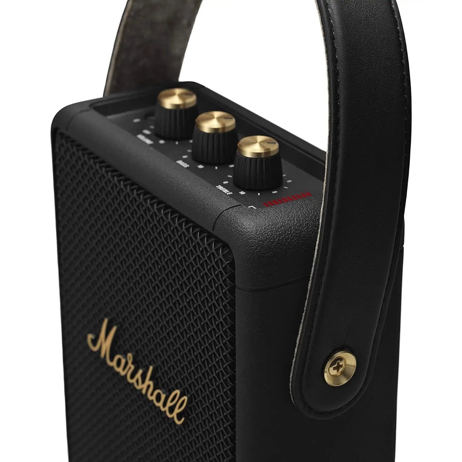 Marshall STOCKWELL II Portable Bluetooth Speaker with 20+ Hours of Playtime — Black & Brass (2 Year Warranty)