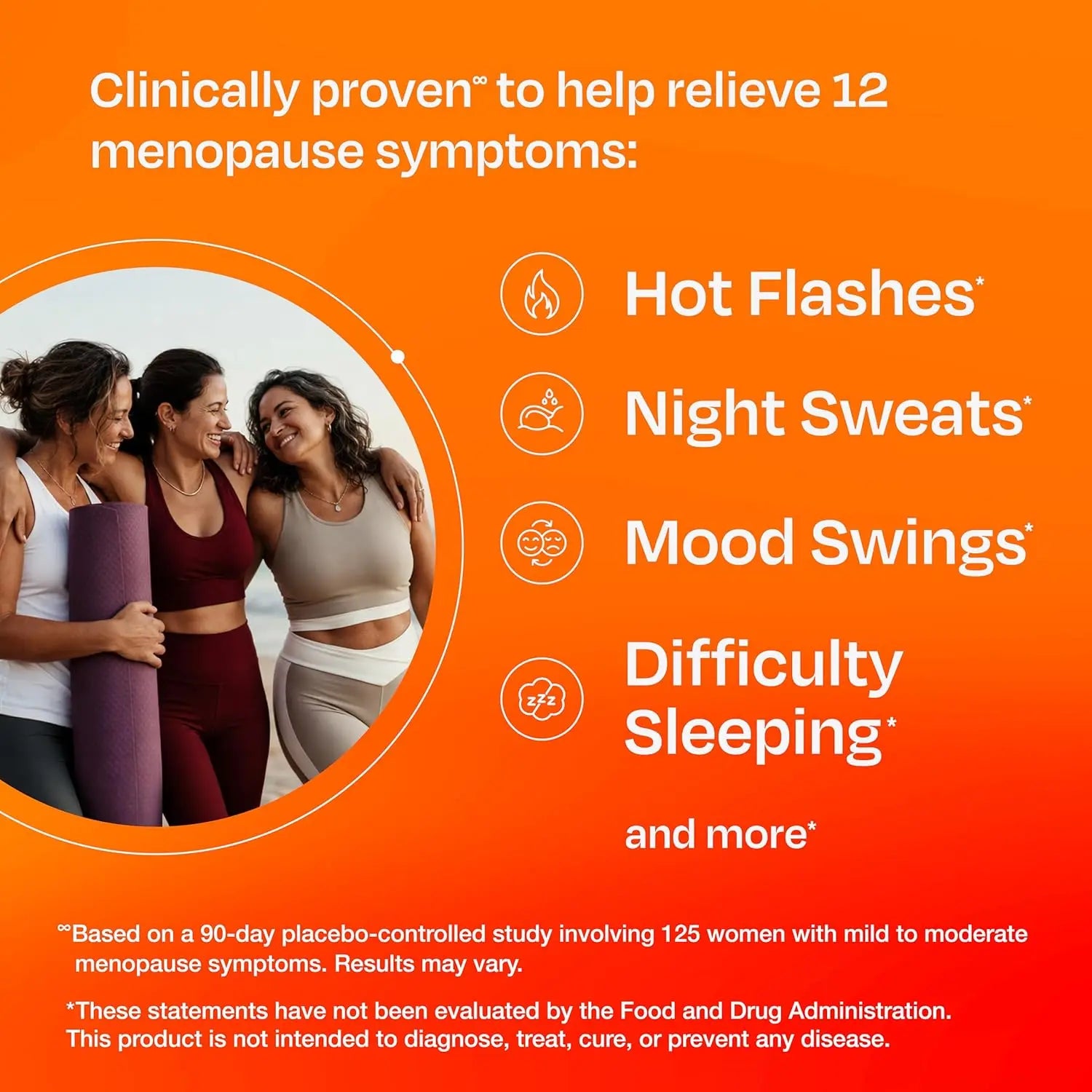 Amberen Menopause Supplement for Women, 60 Capsules, Clinically Proven, Helps Support Hormone Balance, Helps Relieve 12 Menopause Symptoms: Hot Flashes, Night Sweats, Mood Swings and More