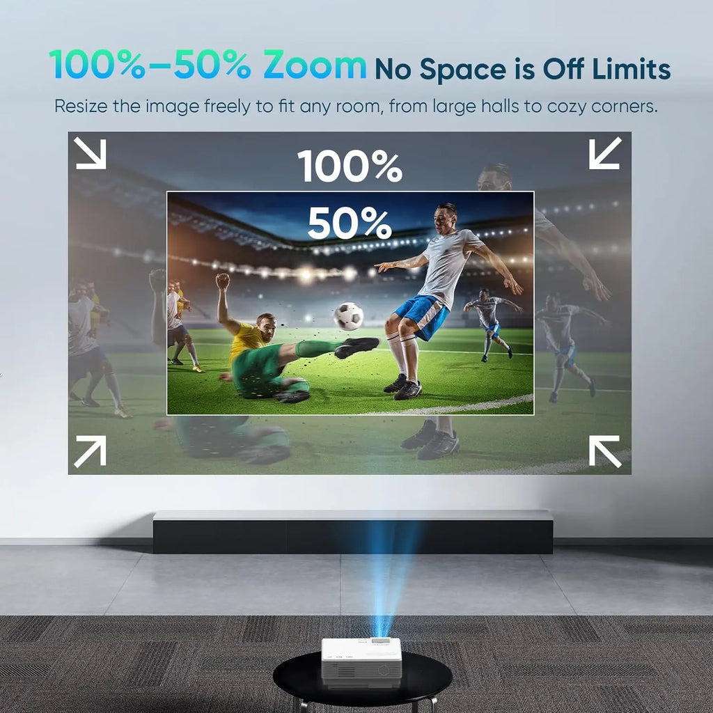 LOZOYOctor with WiFi, 2023 Upgrade 8500L [100" Projector Screen Included] Projector for Outdoor