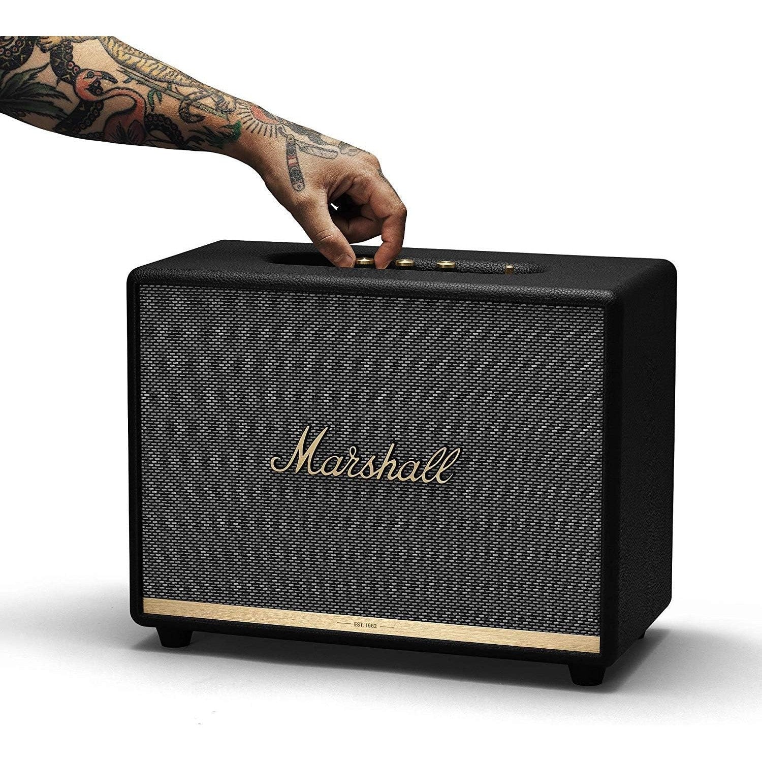 Marshall Worburn II Bluetooth Speaker Delivering The Power of Live Music — Black (2 Year Warranty)