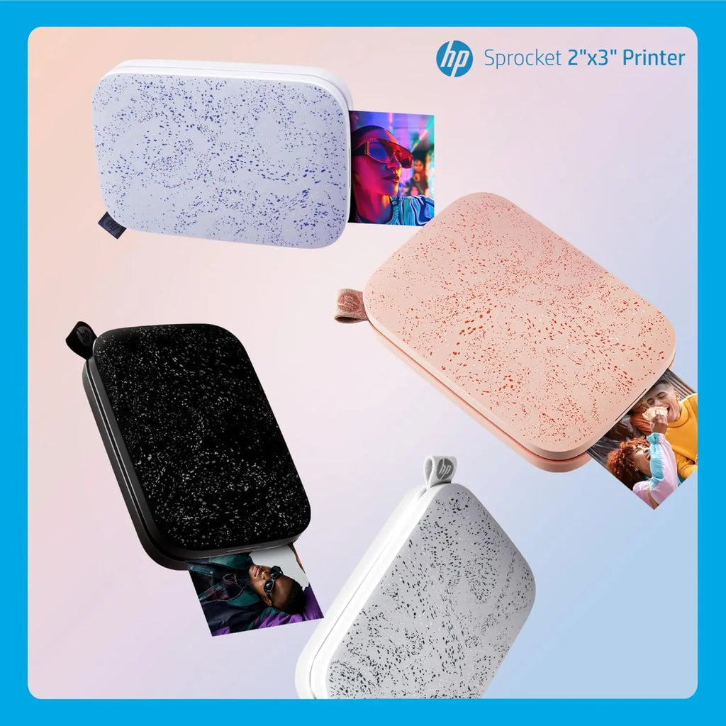 HP Sprocket Portable 2x3 inch Instant Photo Printer (Lilac) Print Pictures on Zink Sticky-Backed from your iOS & Android Device