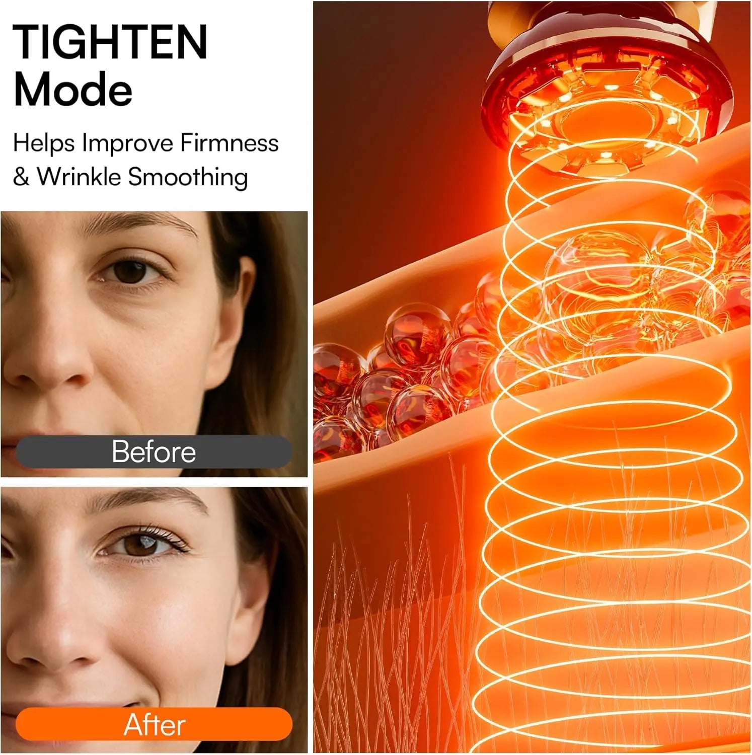 INIA Light Therapy Beauty Device for Facial, Skin Tightening, Fights Aging Skin