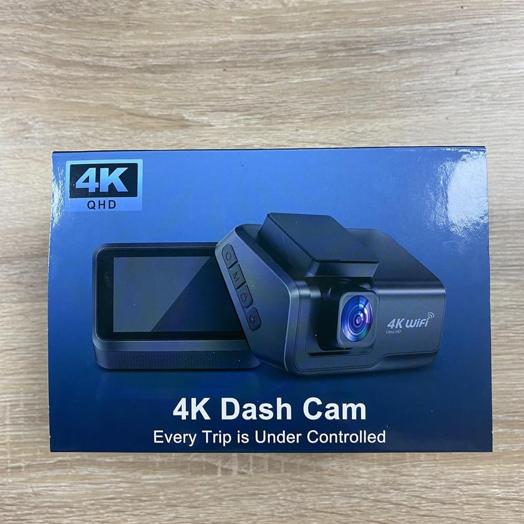 CHORTAU Dash Cam Front and Rear, 4k+1080P WiFi Dual Dash Cam with APP, 3’’ IPS Dash Camera for Cars with Free 64GB Card, Dashboard Camera with Night Vision, 24/7 Parking Monitor, WDR, Loop Recording