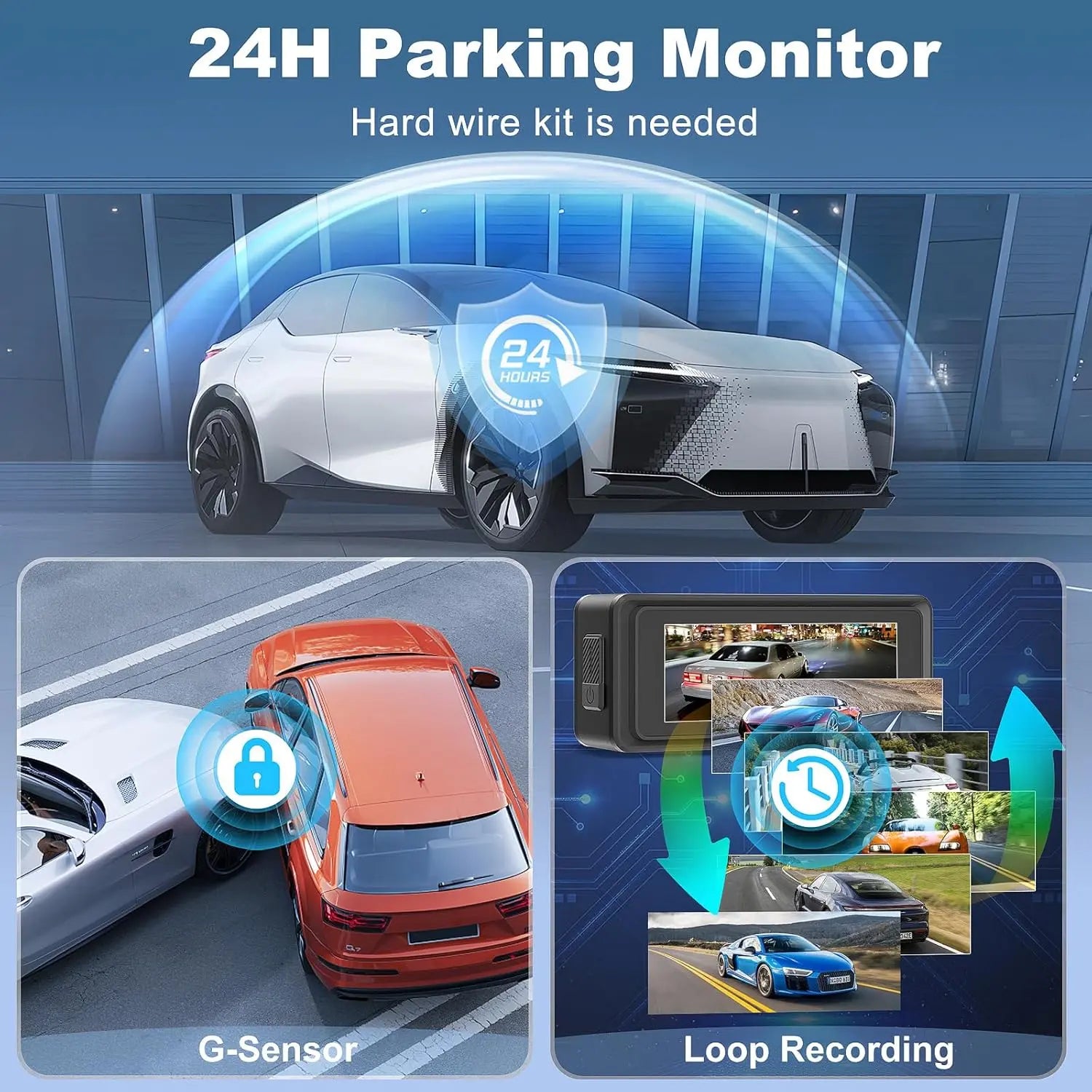 Dash Cam Front and Rear 4k+1080P, CHORTAU WiFi Dual Dash Cam with APP, 2.99’’ IPS Dash Camera for Cars with Free 64GB Card, Dashboard Camera with Night Vision, 24/7 Parking Monitor, WDR