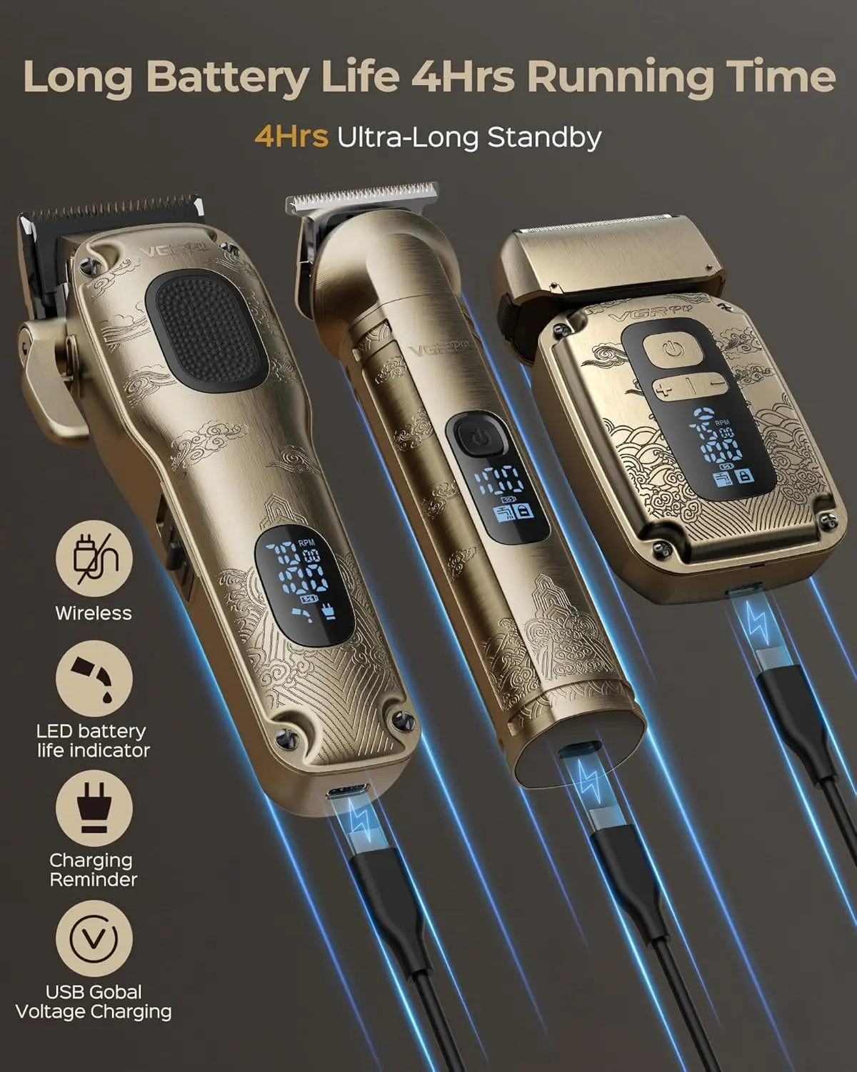 VGRPRO Hair Clippers for Men