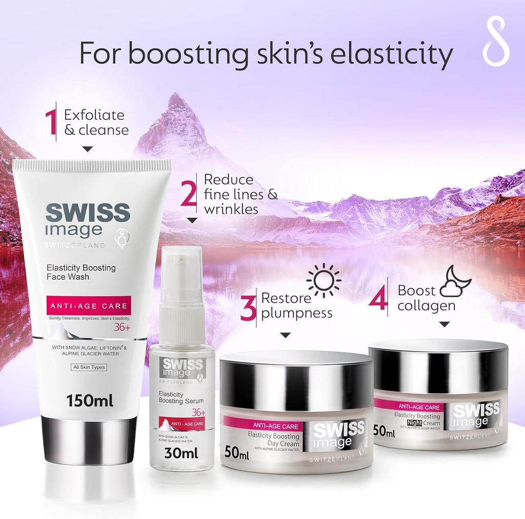 Swiss Image Anti Age Face Serum 30 ml| Collagen Boosting Formula, Reduces Wrinkles & Fine Lines, Firming & Hydrating, Lightweight Anti-Aging Serum for Smooth & Youthful Skin| Swiss Made