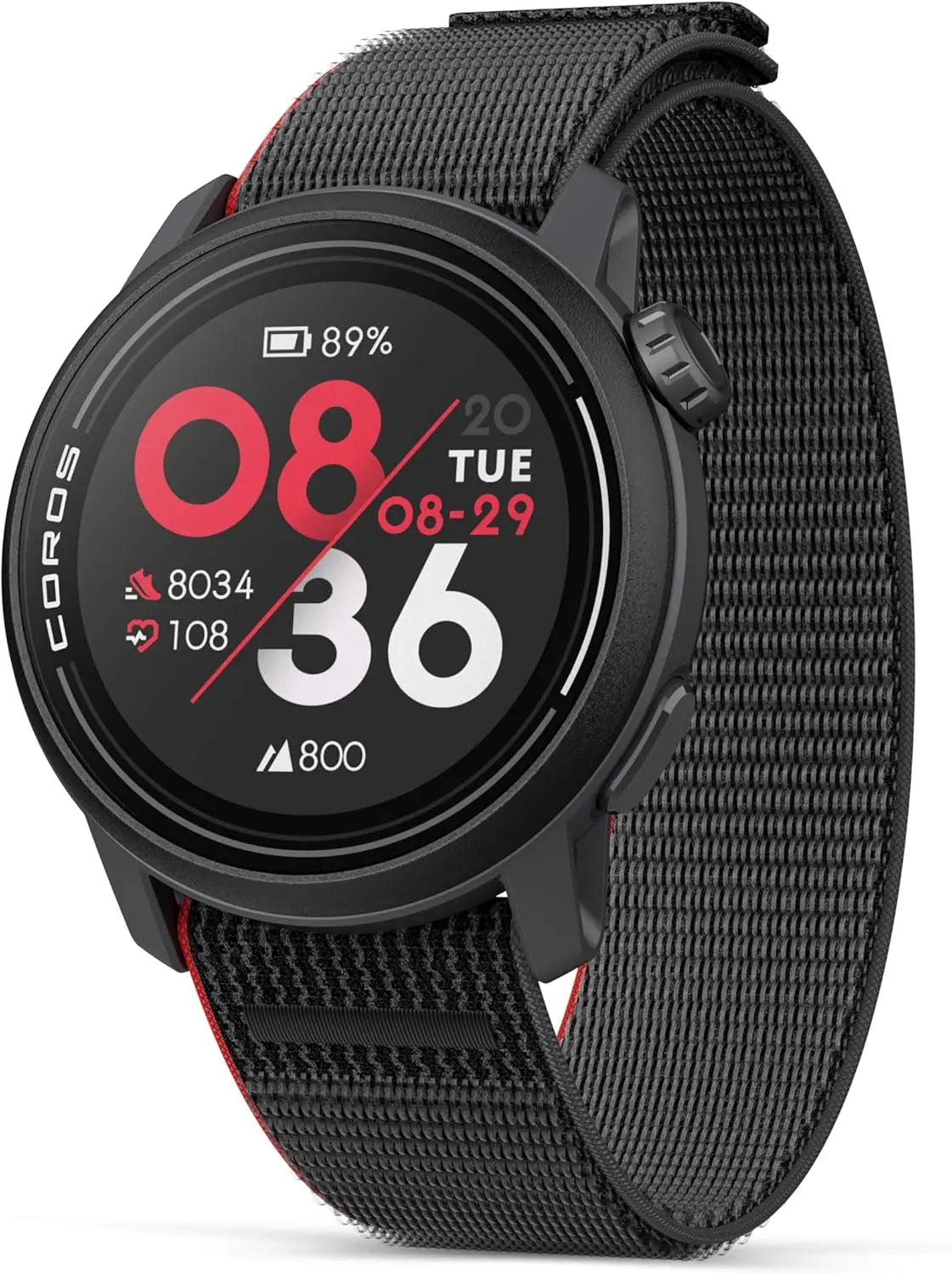 COROS Pace 3 GPS Sports Watch, Lightweight and Comfortable, 17 Days Battery Life, Dual Frequency GPS Running Watch, Heart Rate, Navigation, Sleep Tracking, Running (Nylon Ink)