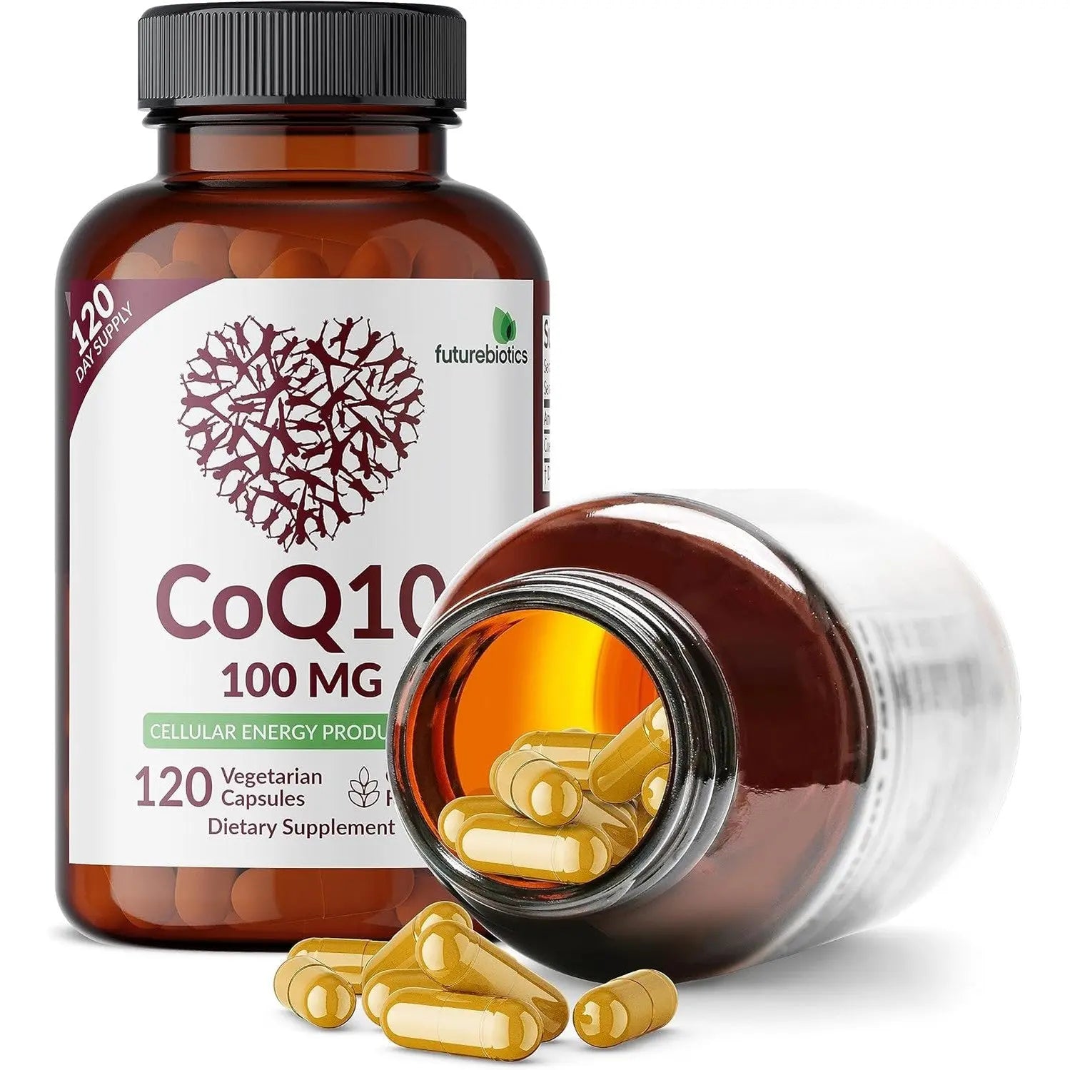 Futurebiotics CoQ10 100 MG Cellular Energy Production, 120 Vegetarian Capsules
