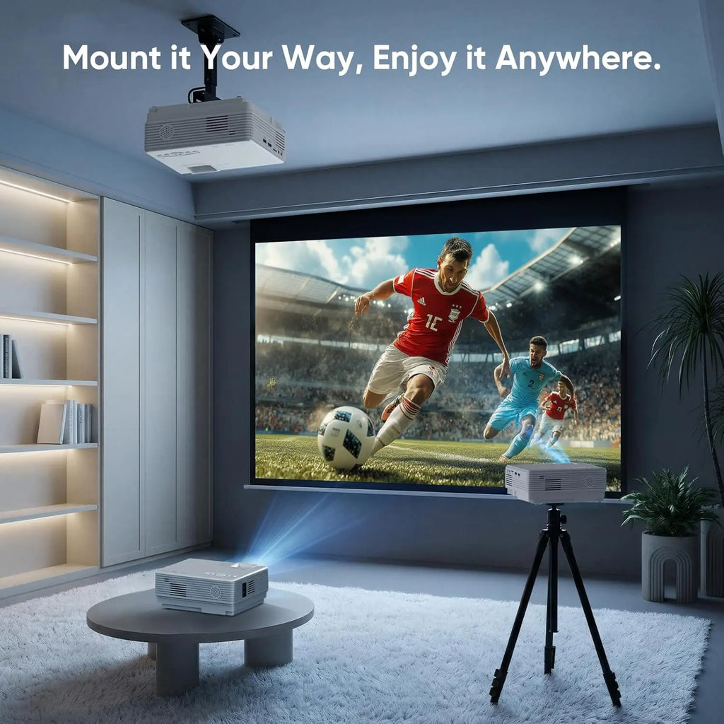 LOZOYOctor with WiFi, 2023 Upgrade 8500L [100" Projector Screen Included] Projector for Outdoor