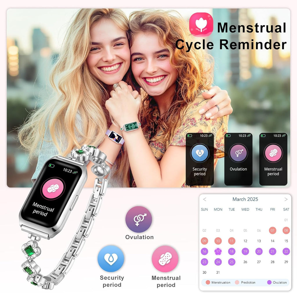 Homailida Smartwatch for Women with Make/Answer Calls, 1.47" HD Display Waterproof Fitness Smart Watch with Heart Rate Sleep Monitor Sports Modes Activity Tracker for iOS Android