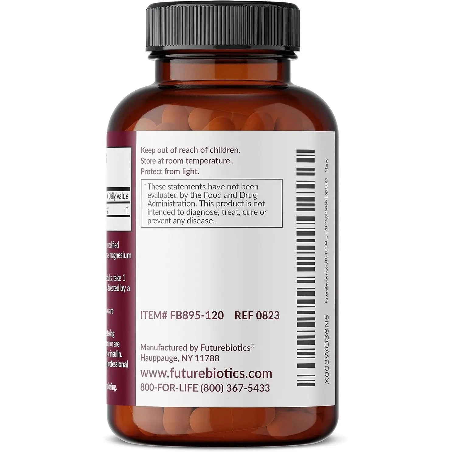 Futurebiotics CoQ10 100 MG Cellular Energy Production, 120 Vegetarian Capsules