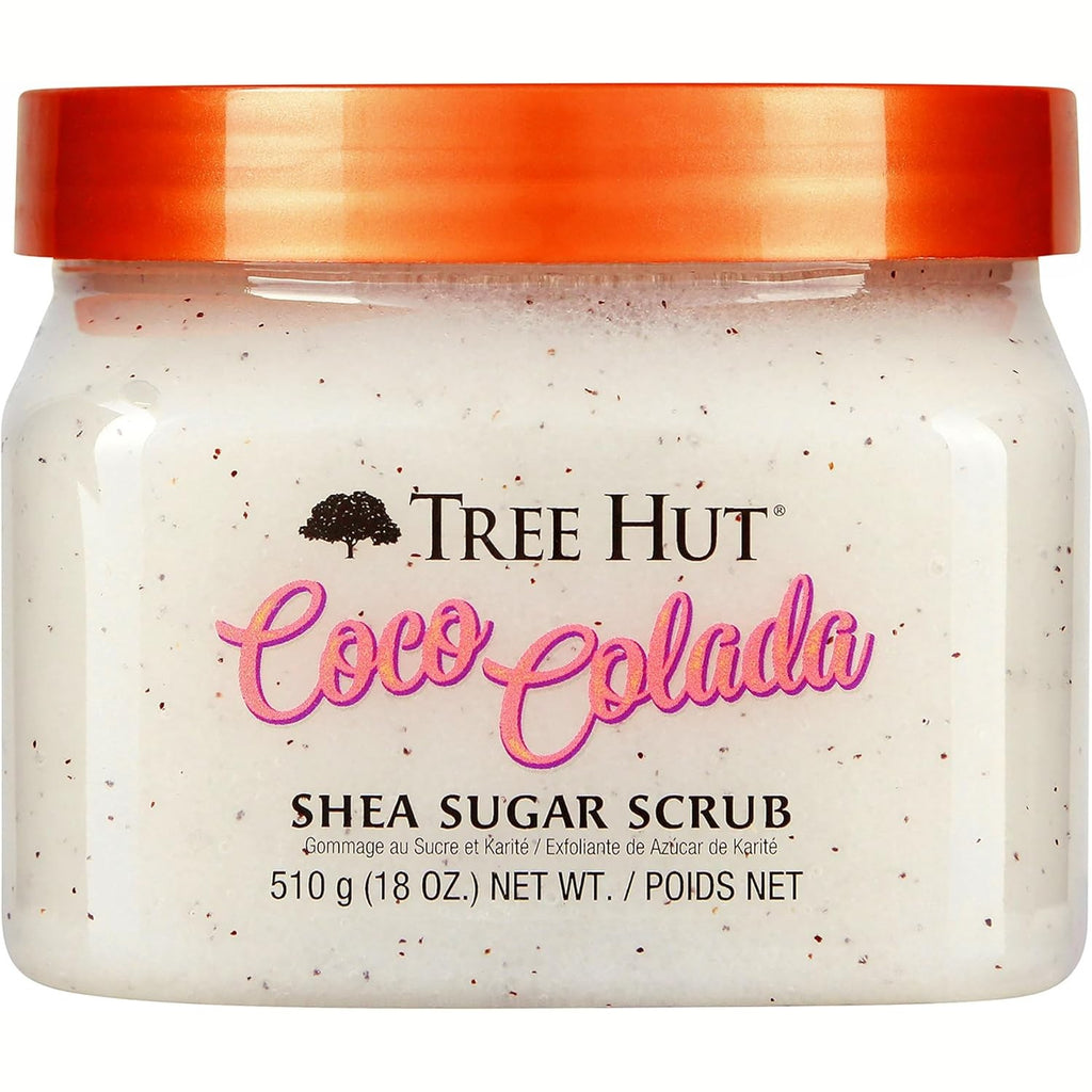 Tree Hut Shea Sugar Scrub Coco Colada, 18 oz, Ultra Hydrating and Exfoliating Scrub for Nourishing Essential Body Care
