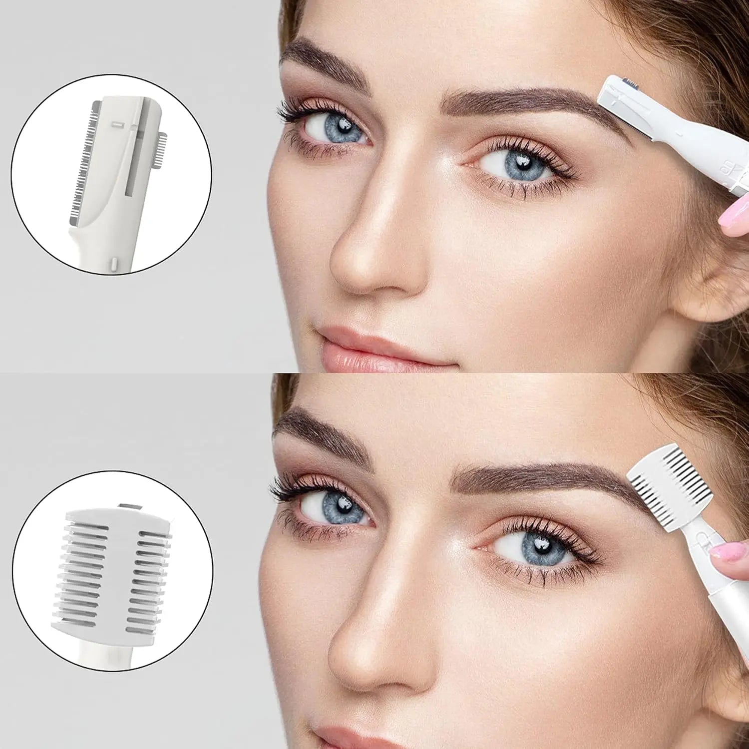 Electric Shaver Women's Eyebrow Razor Trimmer Portable Mini Eyebrow Face Razor Trimmer for Women Eyebrows / Face / Body / Facial Treatment, Precision Shaving, No Risk of Cutting