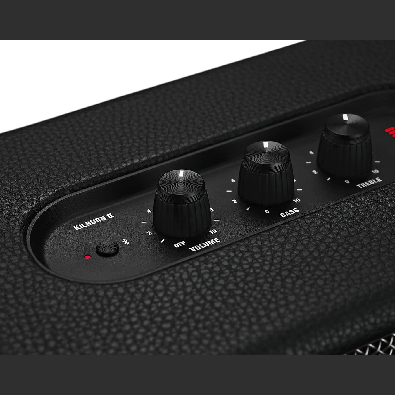 Marshall Kilburn II Portable Bluetooth Speaker with 20+ Hours of Playtime, Wireless & Water Resistant — Black (2 Year Warranty)