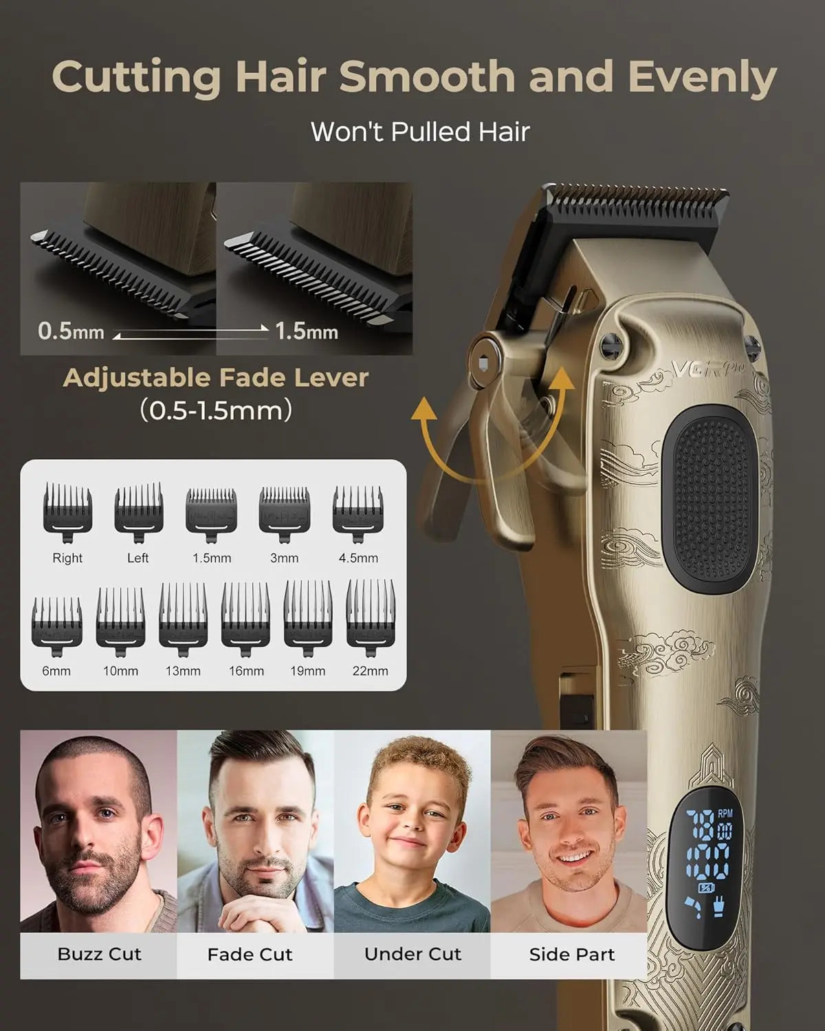 VGRPRO Hair Clippers for Men