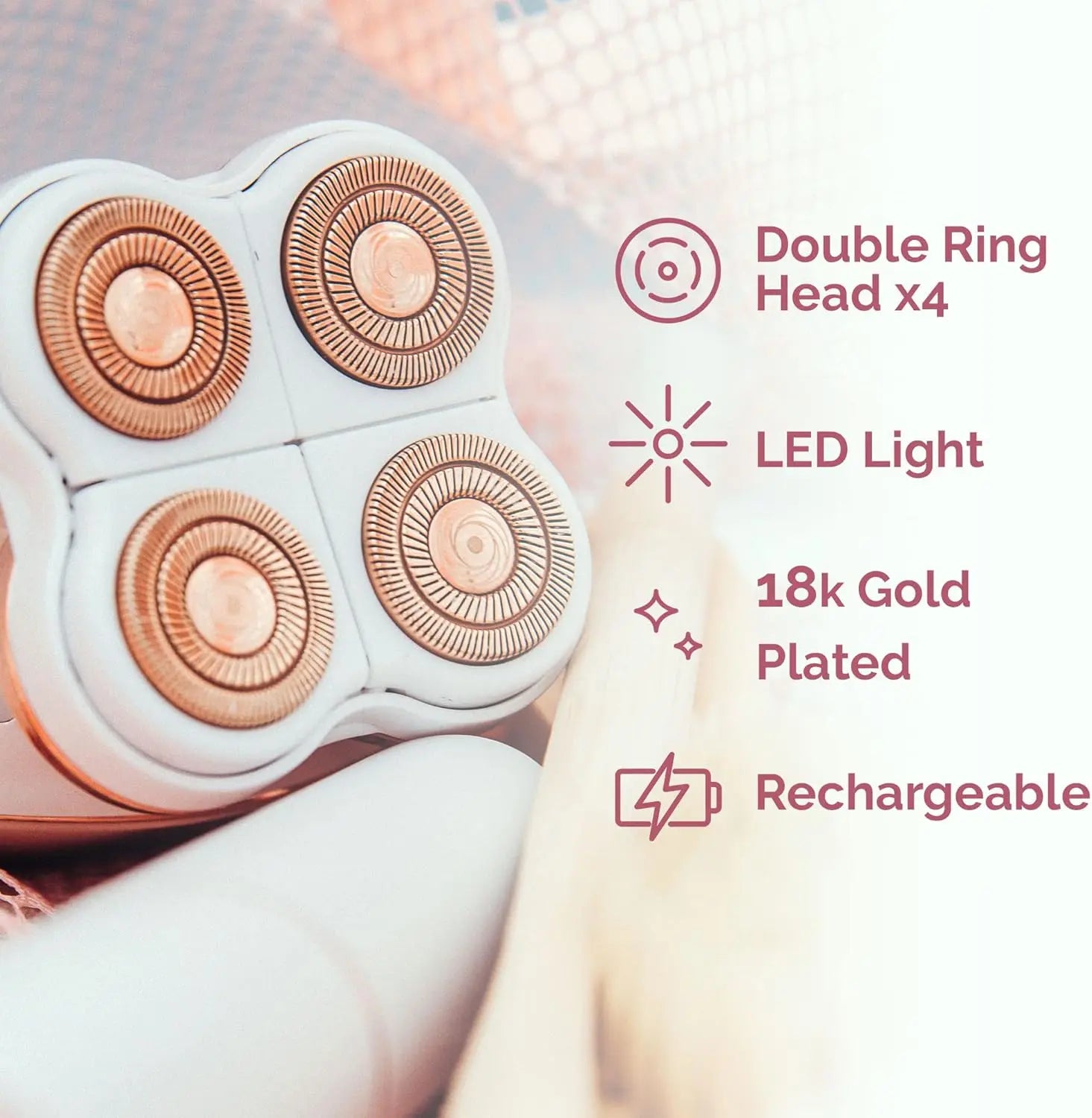 Finishing Touch Flawless Legs, Leg Hair Remover for Women, Electric Razor for Women with LED Light for Instant and Painless Leg Hair Removal