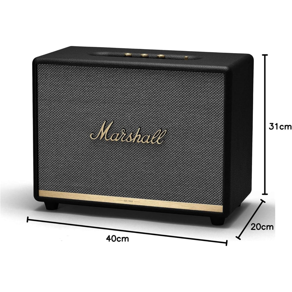 Marshall Worburn II Bluetooth Speaker Delivering The Power of Live Music — Black (2 Year Warranty)