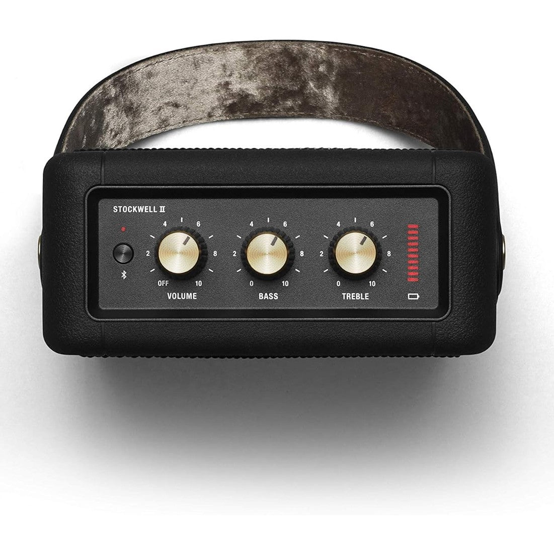 Marshall STOCKWELL II Portable Bluetooth Speaker with 20+ Hours of Playtime — Black & Brass (2 Year Warranty)